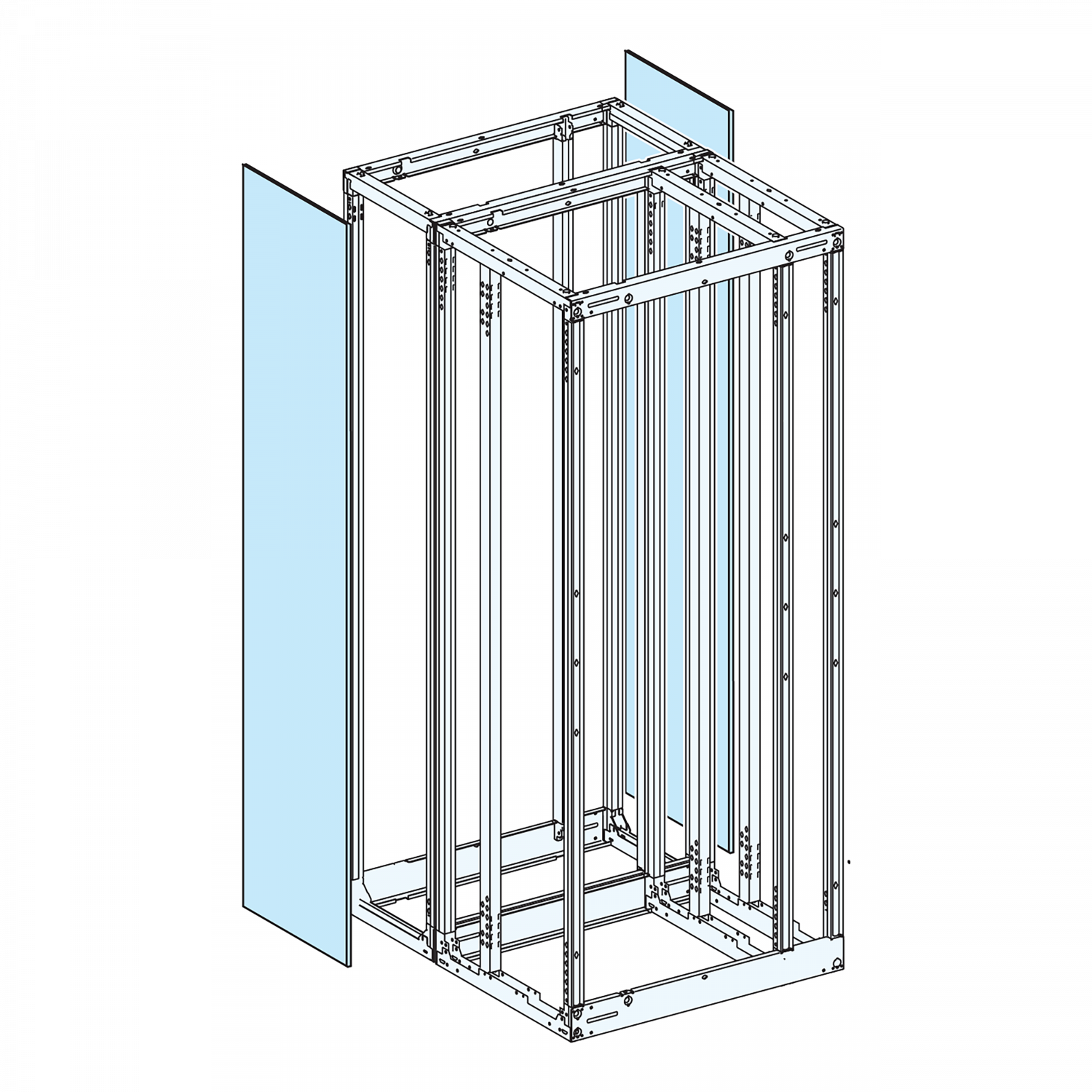 PrismaSeT P Active - Panneau latéral arrière - IP30 - L400