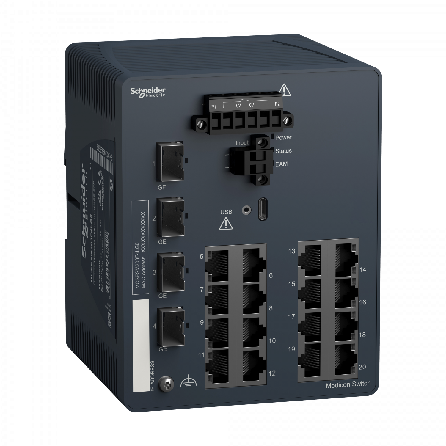 Modicon Managed Switch 16TX/4GE-SFP