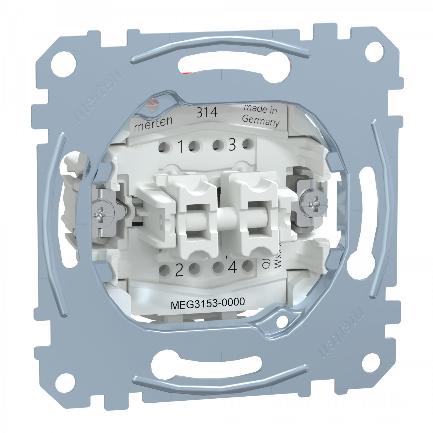 D-Life - bouton poussoir double - BP NO + BP NF - 10A - méca seul