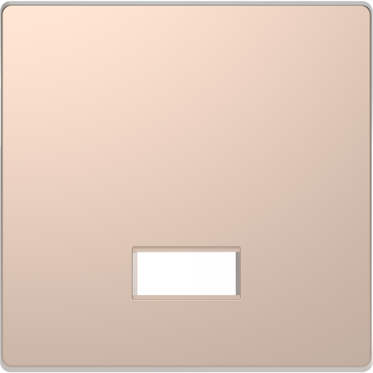 D-Life - enjoliveur pour commande simple avec hublot et symboles - métal champ