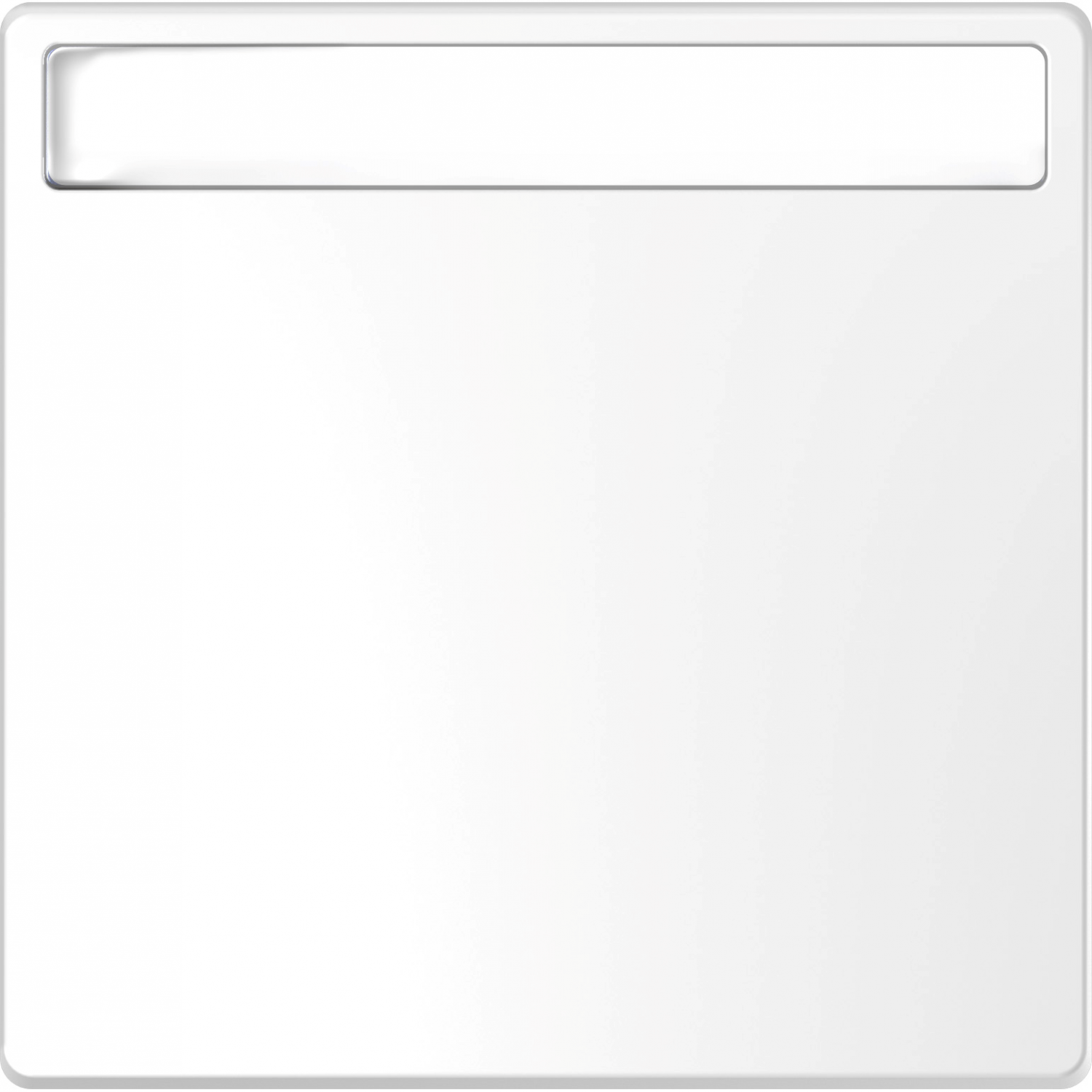 D-Life - enjoliveur pour commande simple avec porte-étiquette - blanc lotus