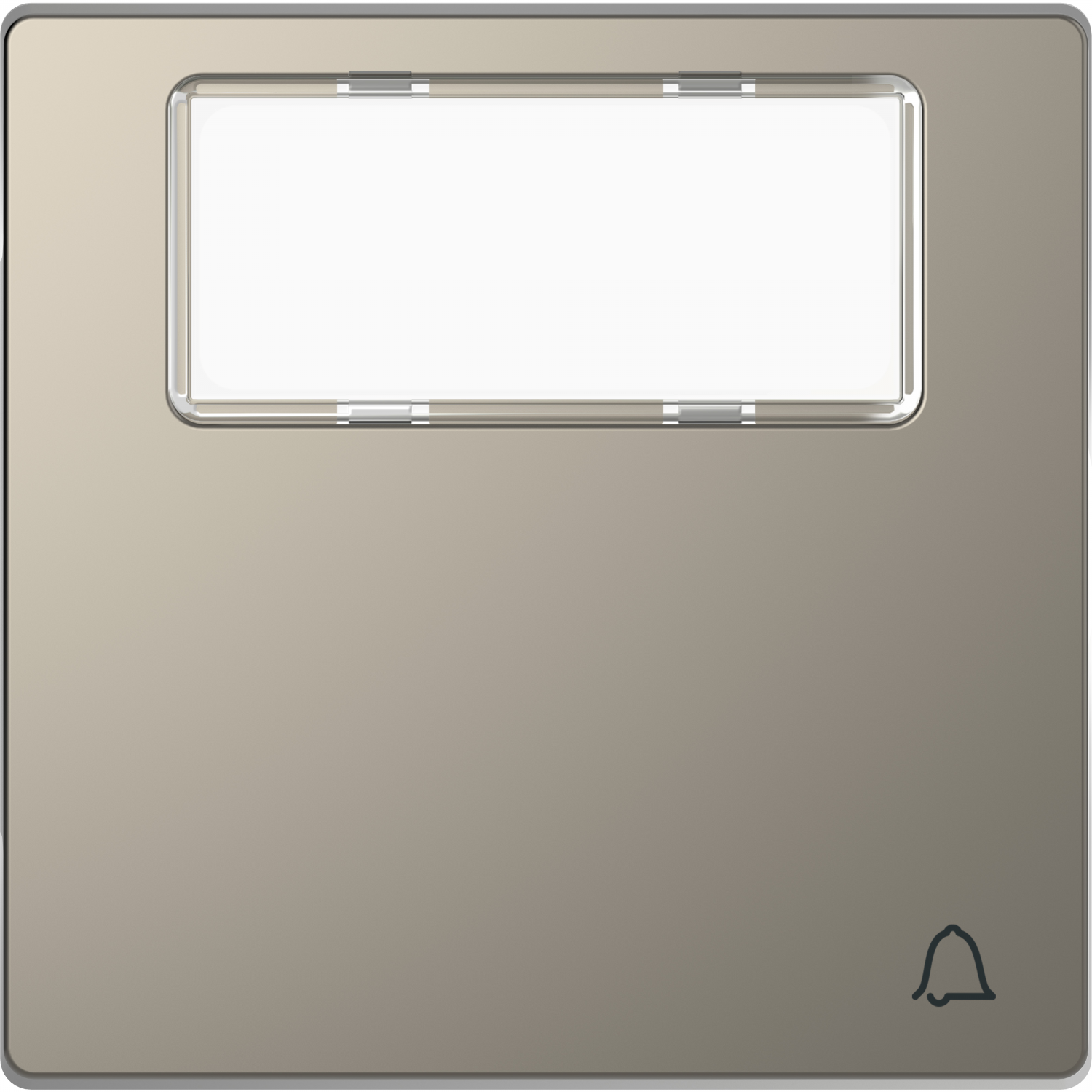 D-Life - enjoliveur pour commande simple étiquette picto carillon - métal nickel