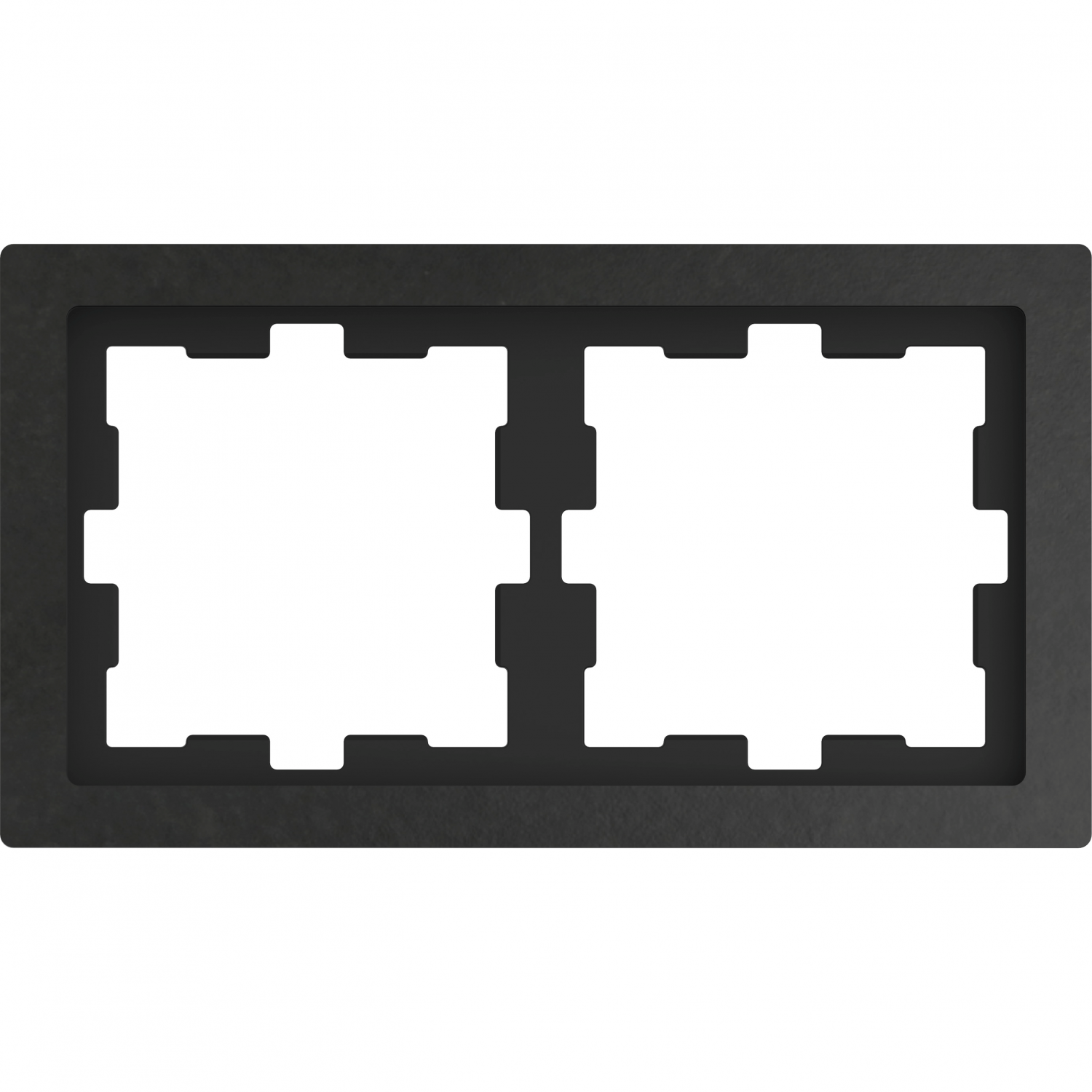 D-Life - cadre de finition - pierre - ardoise - 2 postes