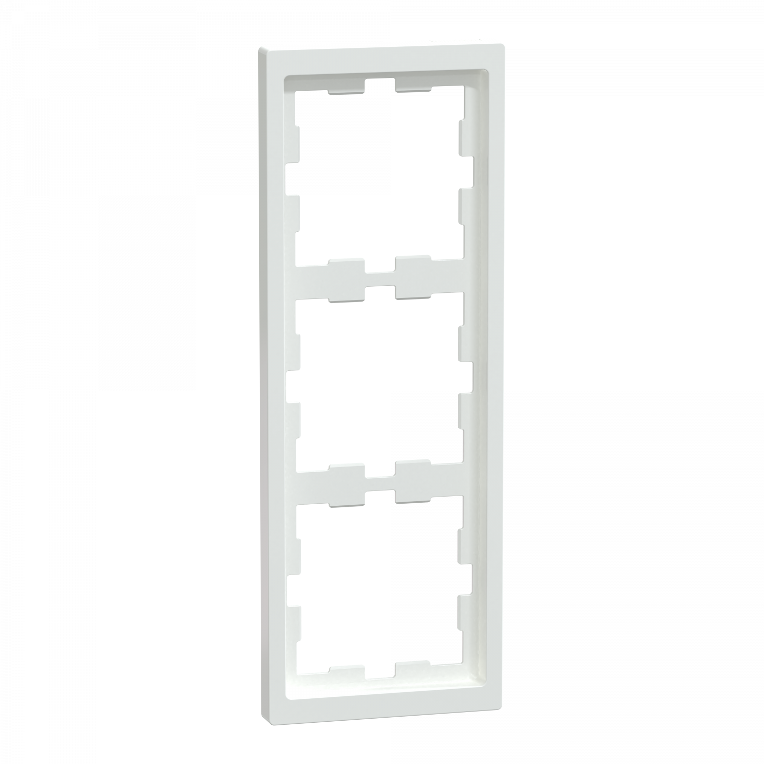 D-Life - cadre de finition - blanc lotus - 3 postes