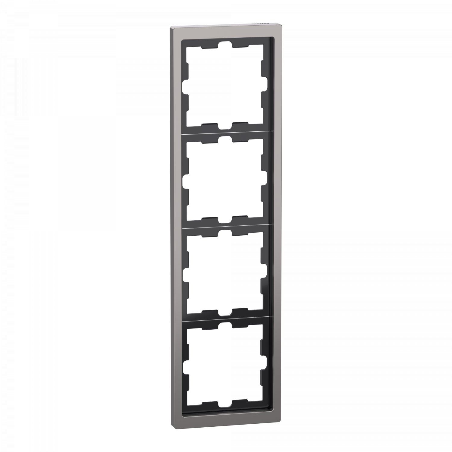 D-Life - cadre de finition - métal - nickel - 4 postes