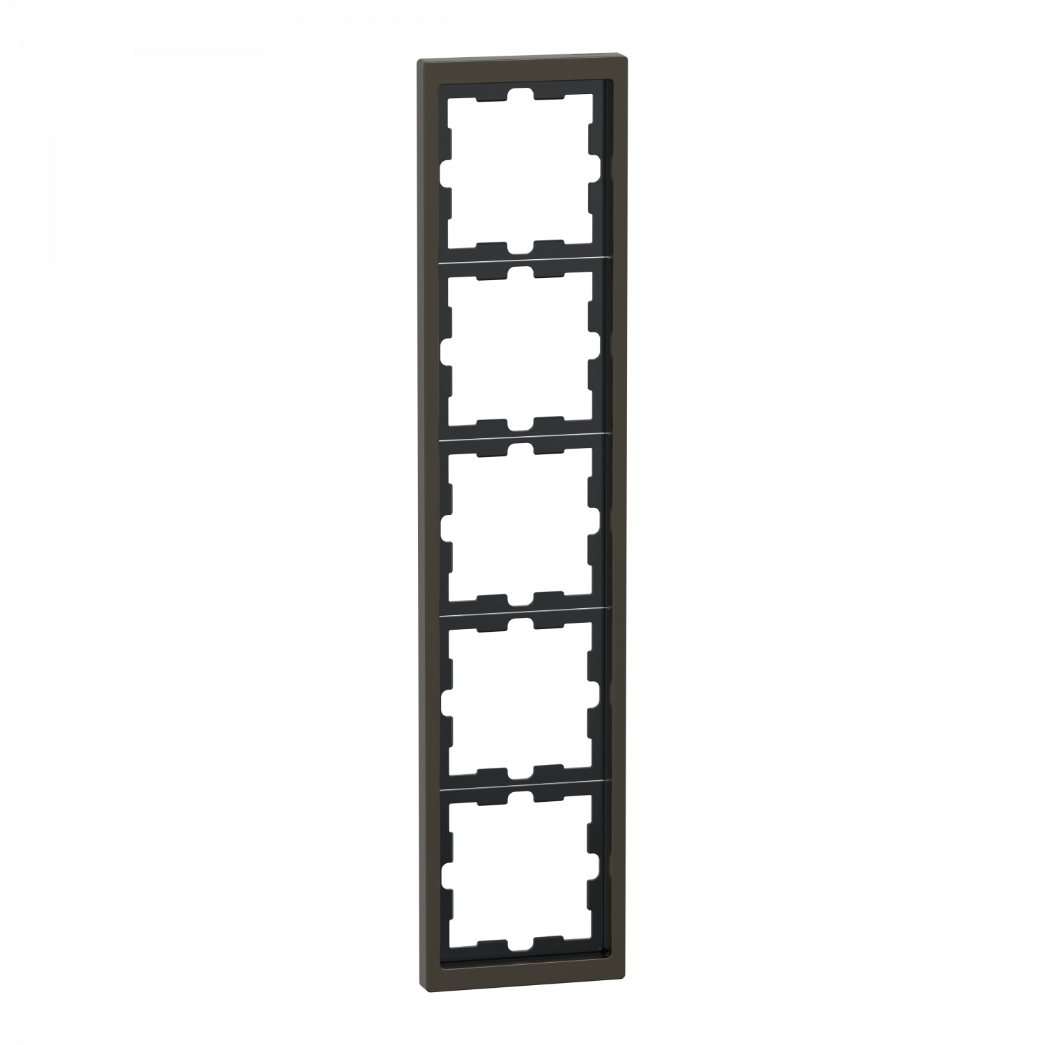 D-Life - cadre de finition - métal - mocca - 5 postes