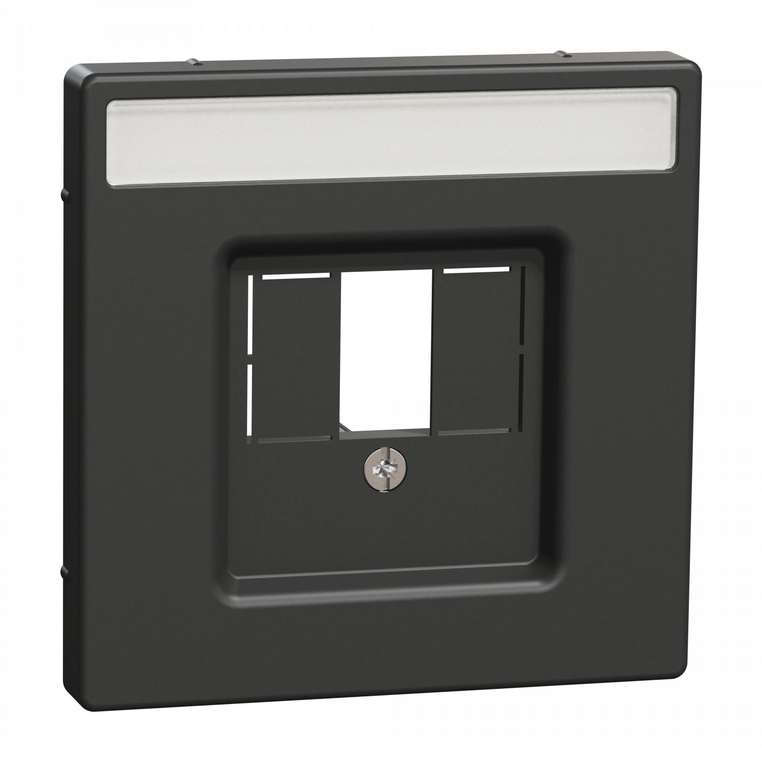 D-Life - enjoliveur pour prise conn multimédia - porte-étiquette - anthracite