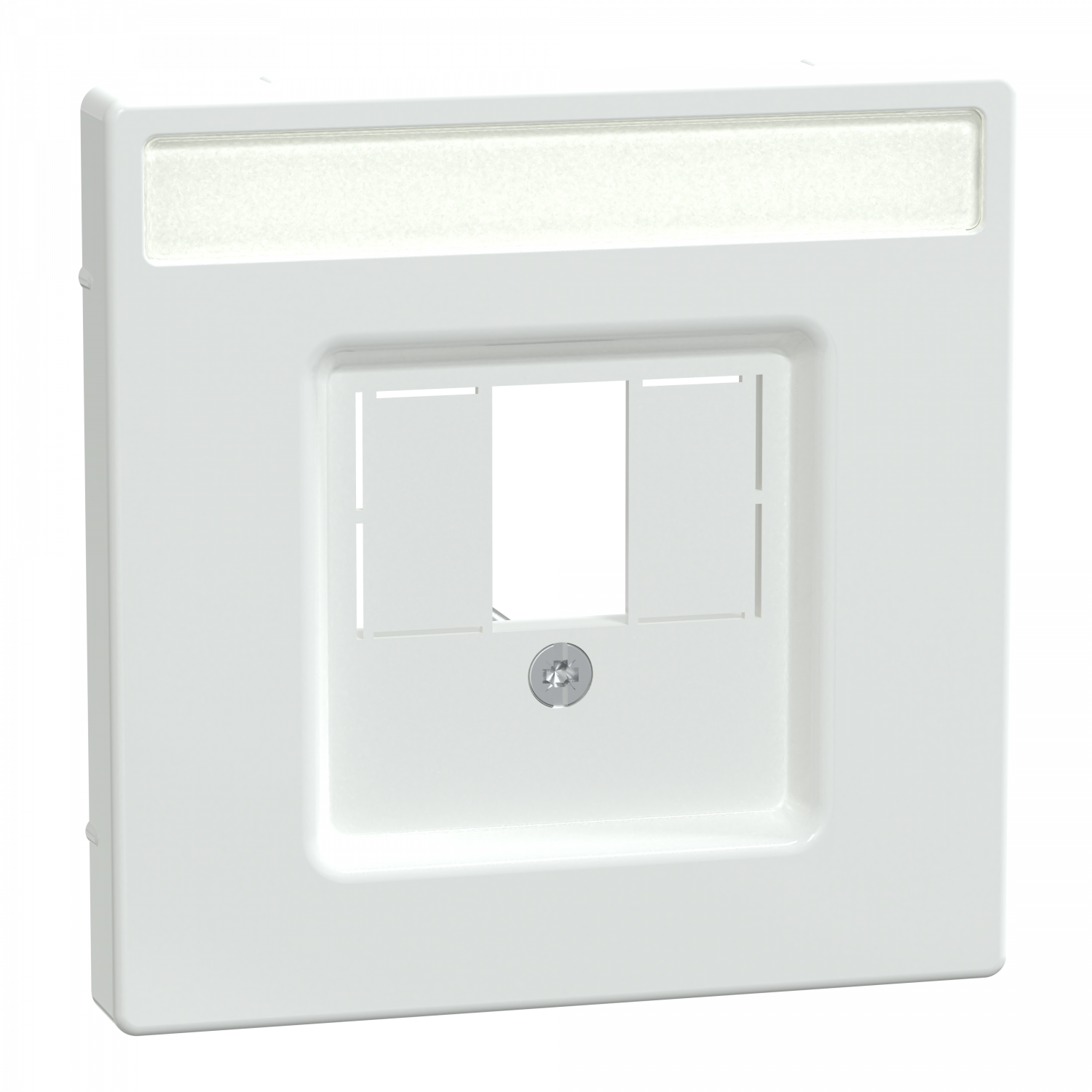 D-Life - enjoliveur pour prise conn multimédia - porte-étiquette - blanc lotus