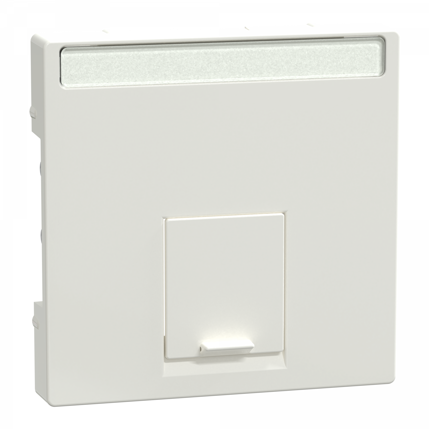 System M - Enjoliveur RJ45 central - IP20 - blanc polaire