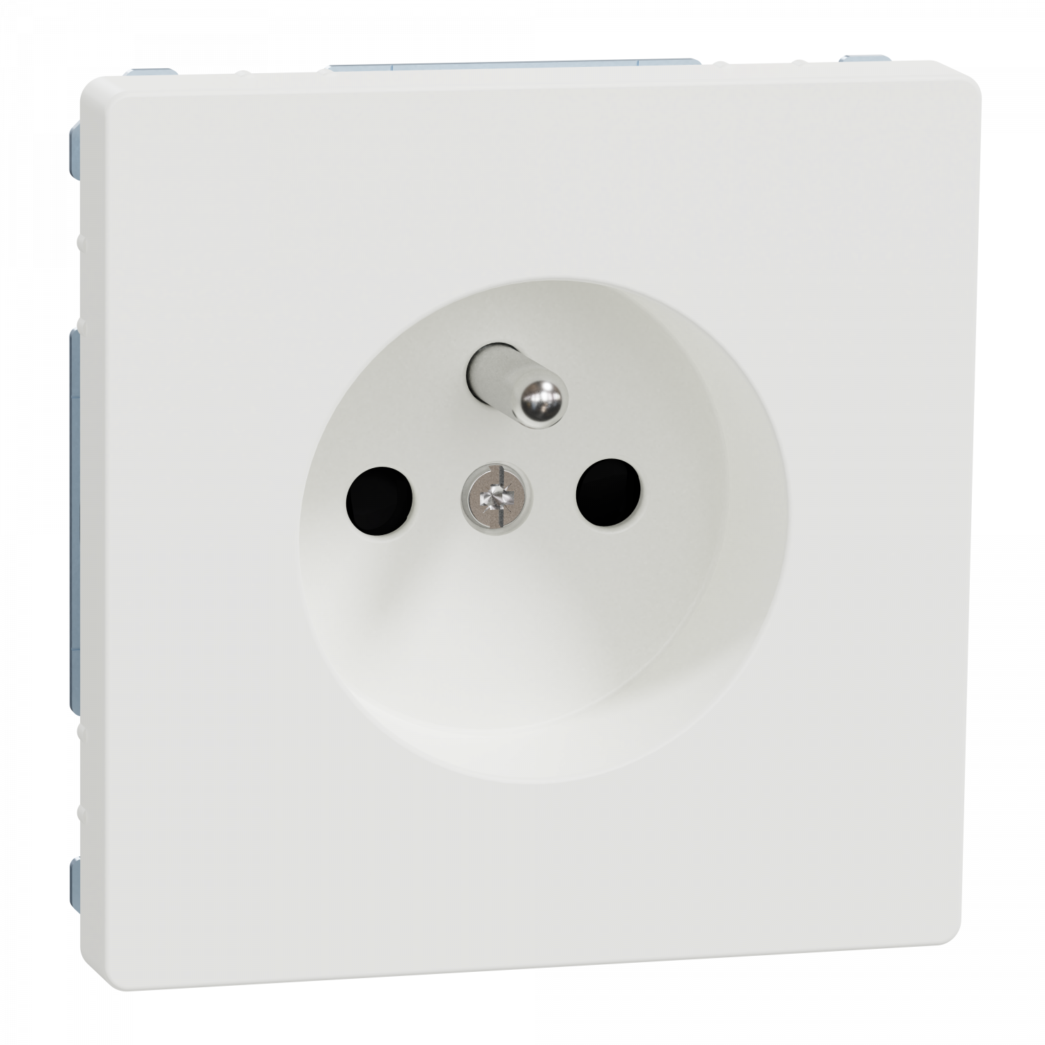 D-Life - prise de courant 2P+T - FR - méca + enjoliveur - blanc nordic mat