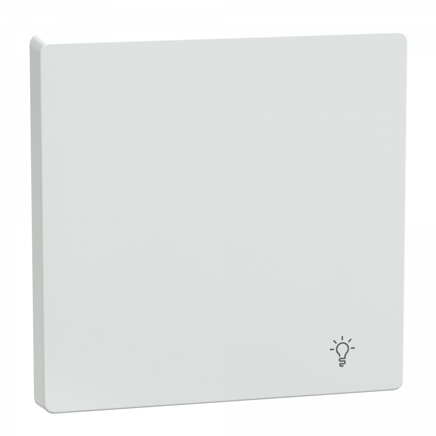 D-Life - enjoliveur pour commande simple avec picto lampe - blanc lotus