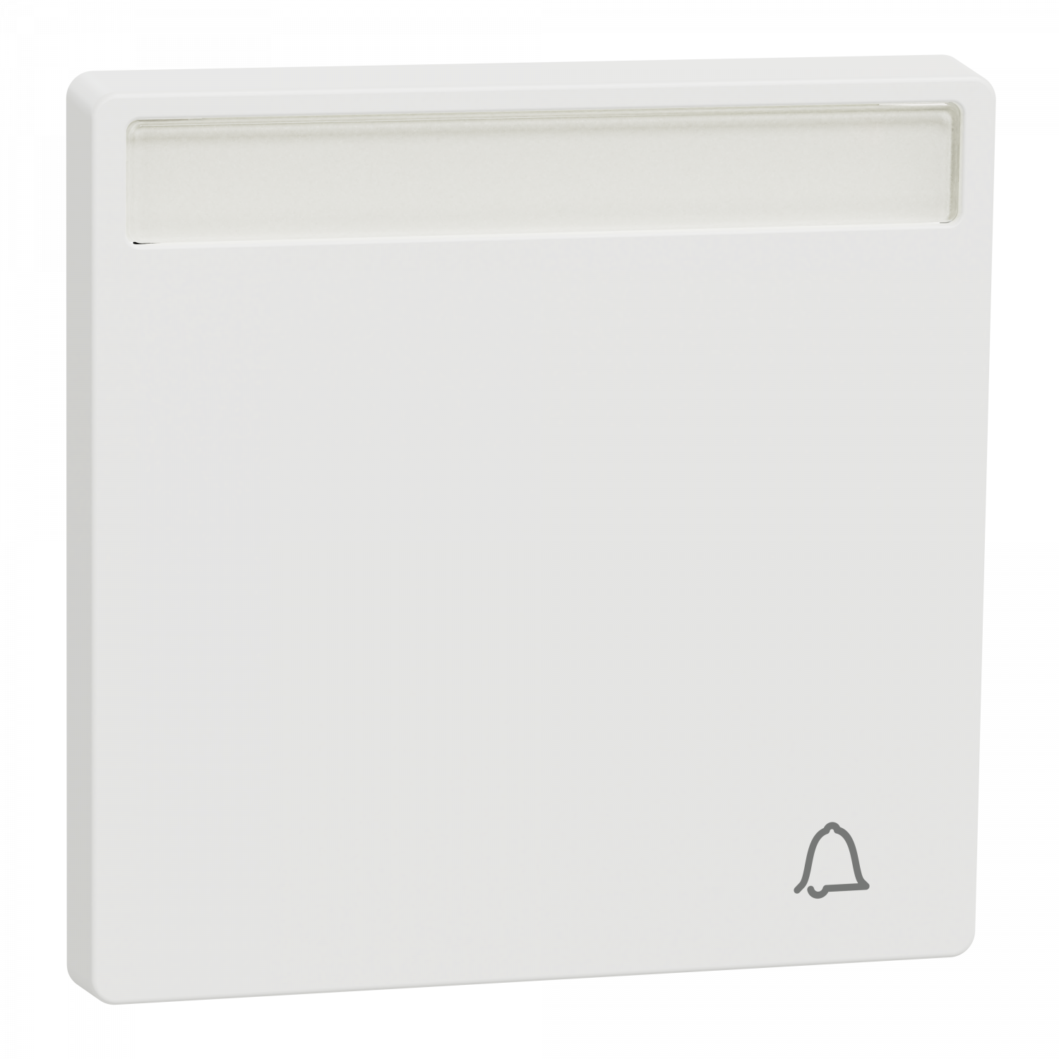 D-Life - enjoliveur pour commande simple avec porte-étiquette - blanc nordic mat