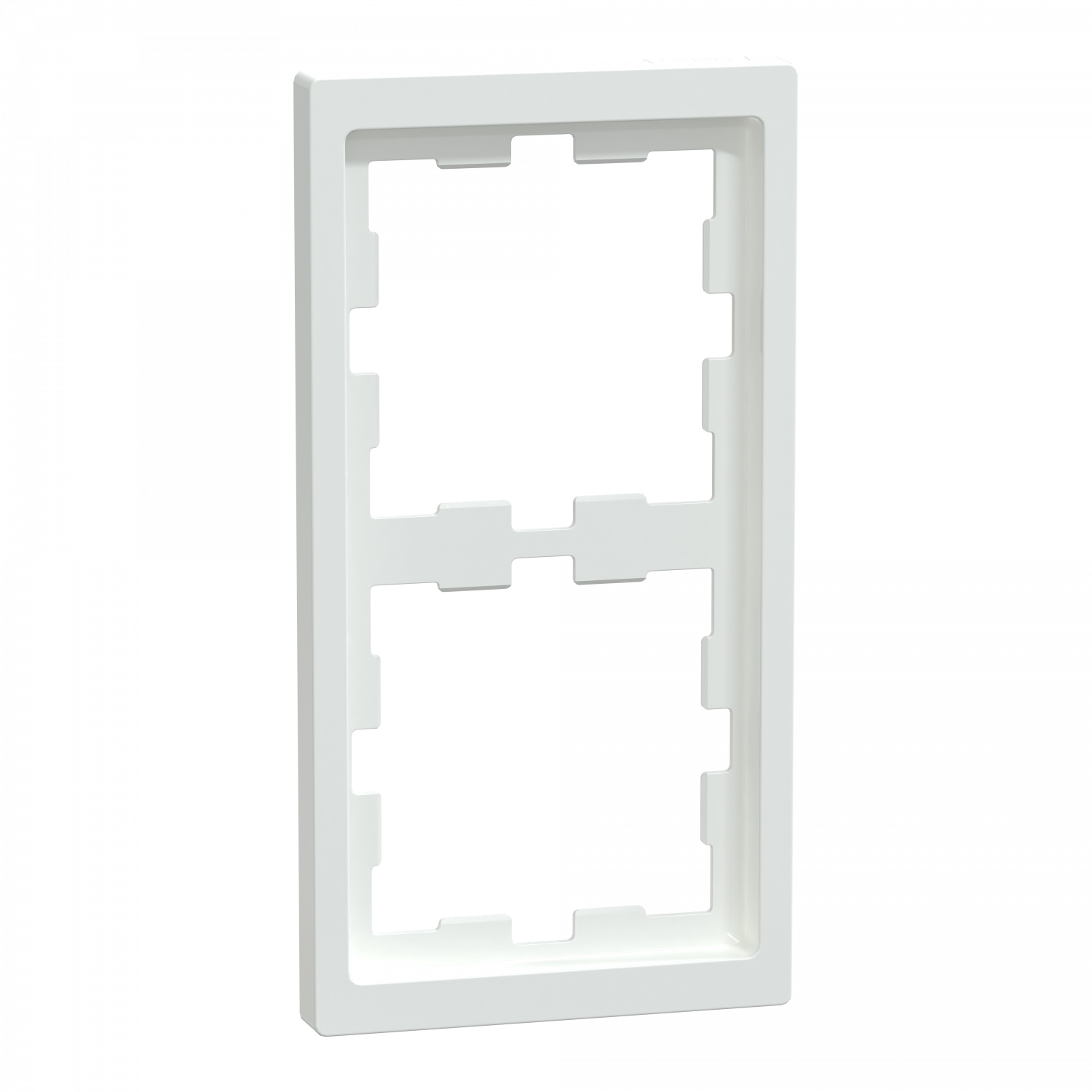 D-Life - cadre de finition - blanc lotus - 2 postes