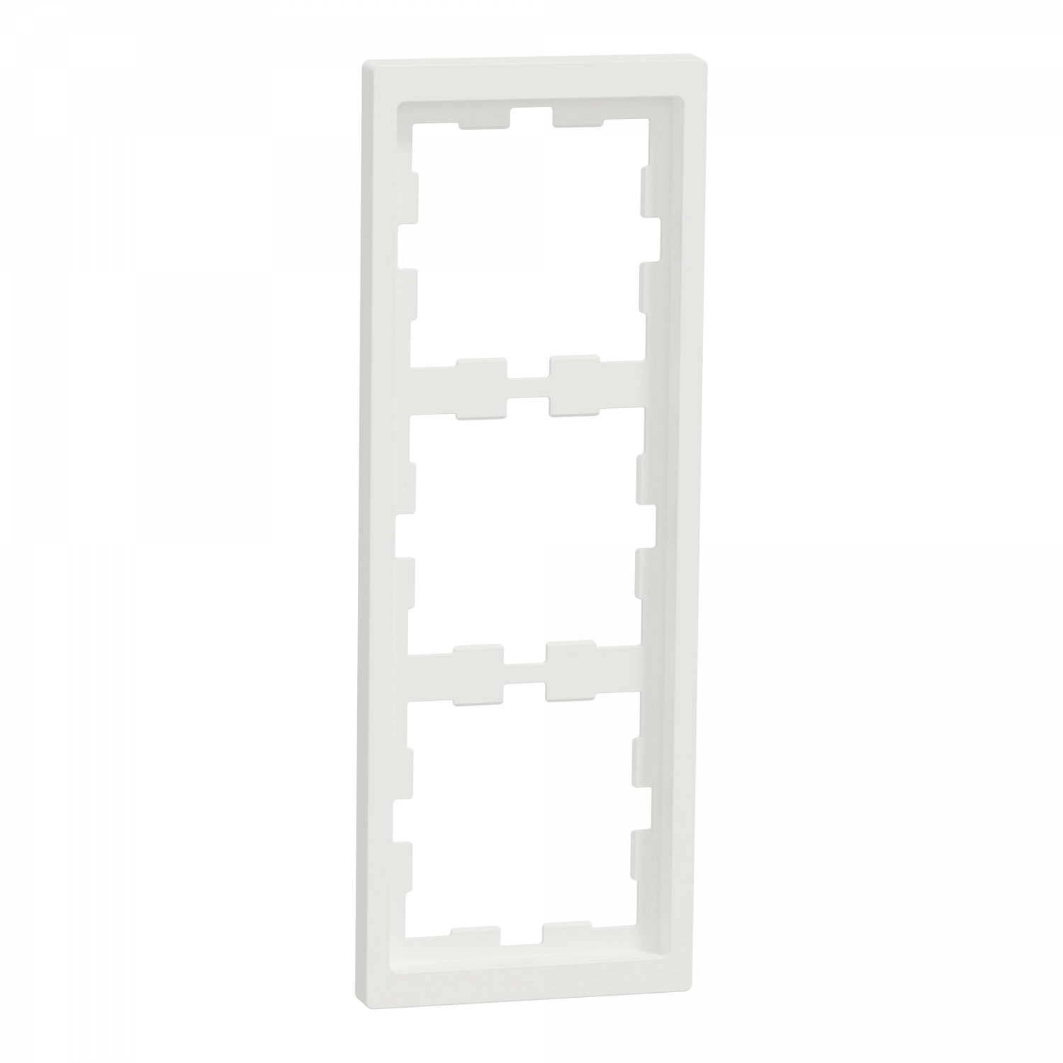 D-Life - cadre de finition - blanc nordic mat - 3 postes