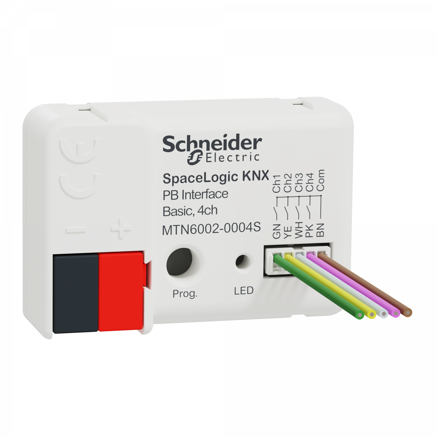 SpaceLogic KNX Interface Bouton Poussoir Basic, 4 canaux, Secure