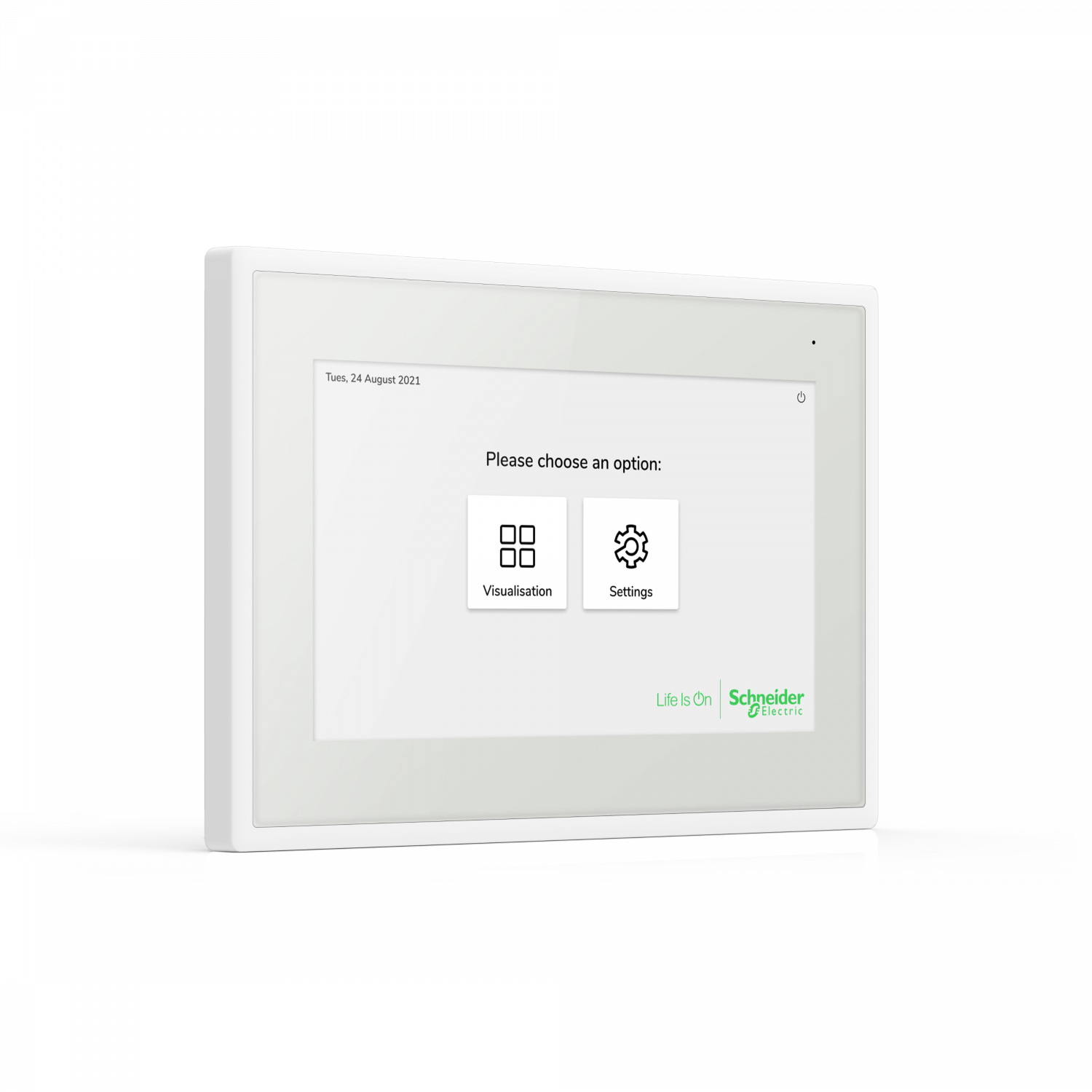 SpaceLogic KNX Ecran tactile IP 7p - Blanc - 24v - Wifi - horizontal et vertical