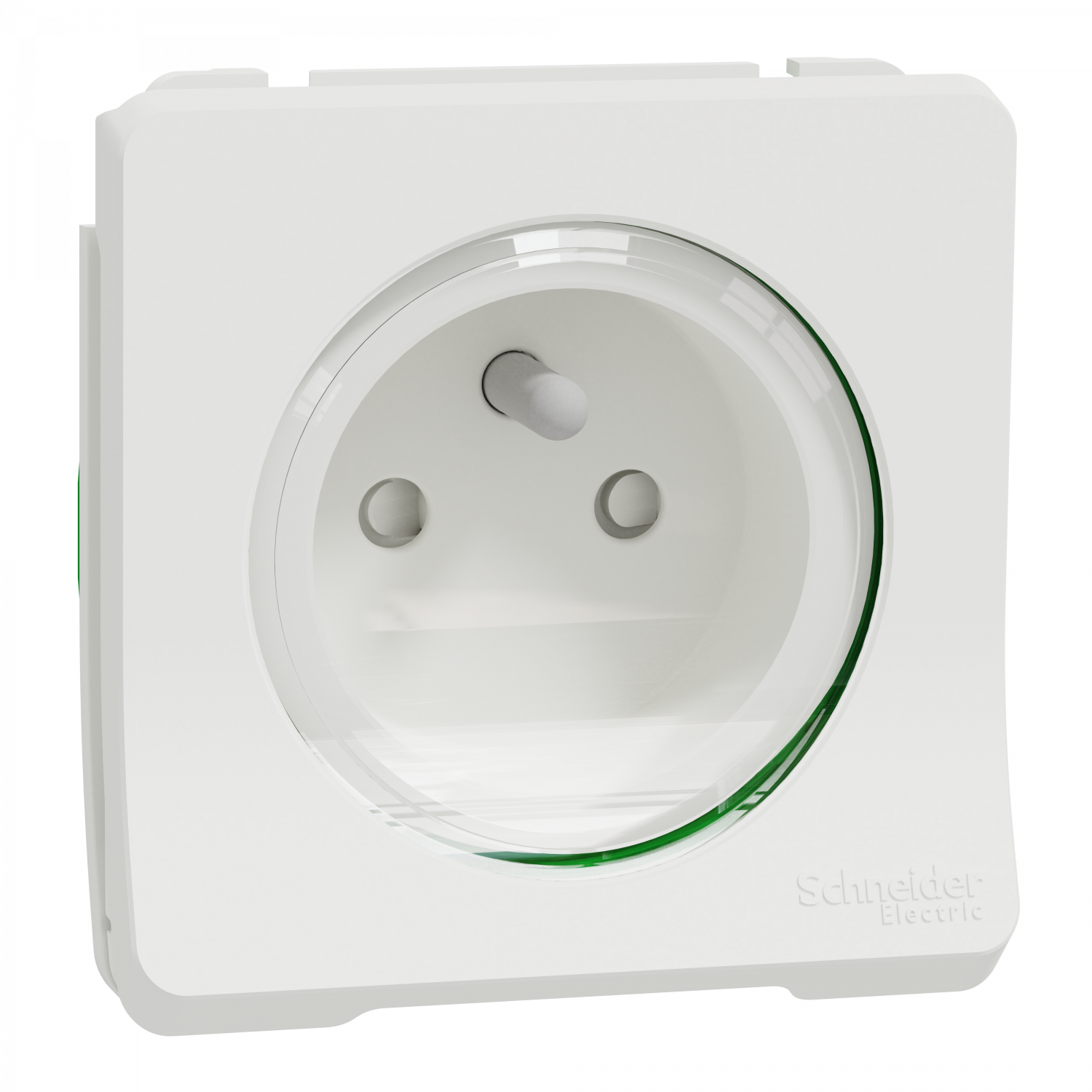 Mureva Styl - Prise courant 2P+T - composable - IP55 IK08 - connex auto - blanc