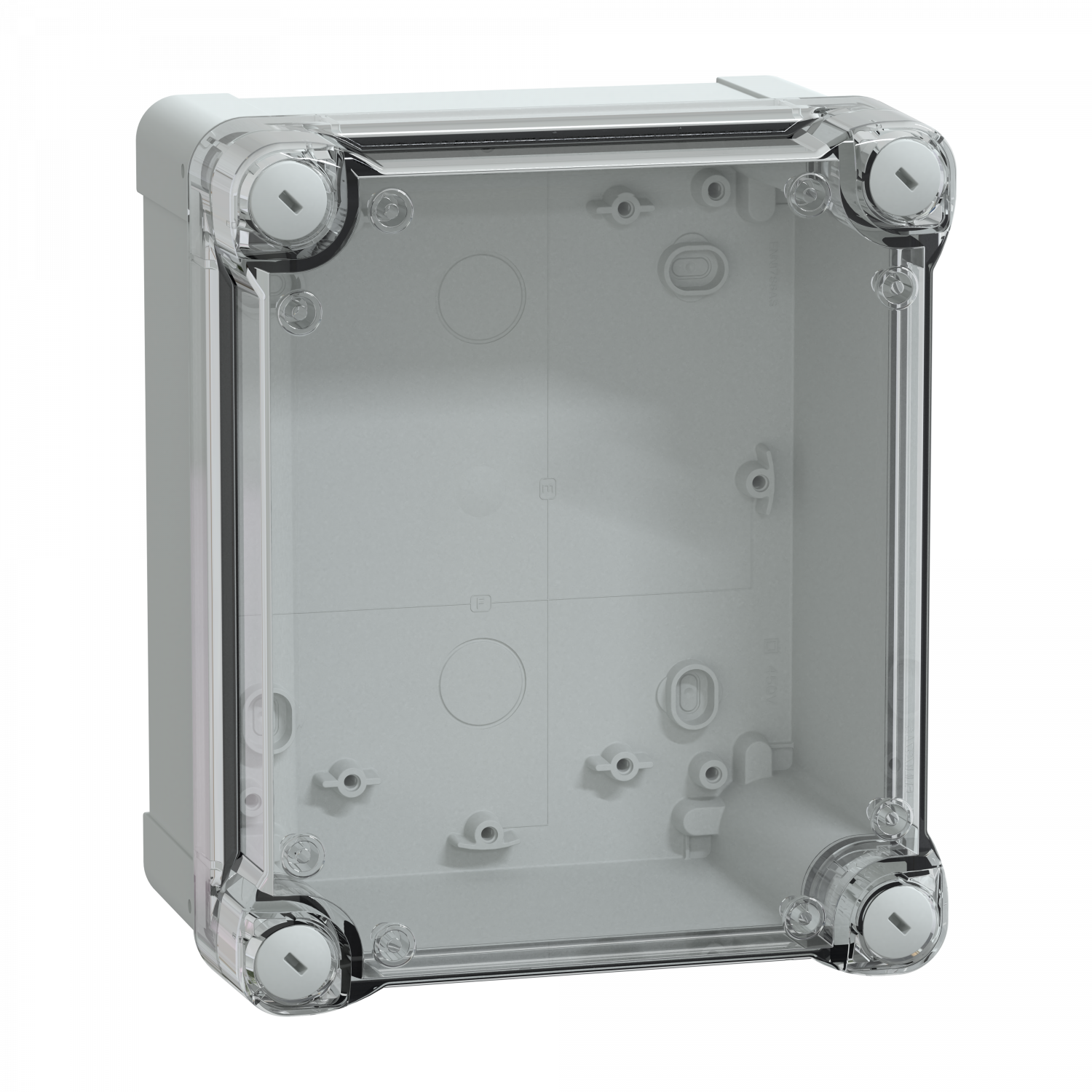 PanelSeT - boîte industrielle - Couvercle haut transparent - 192x164x105mm - PC