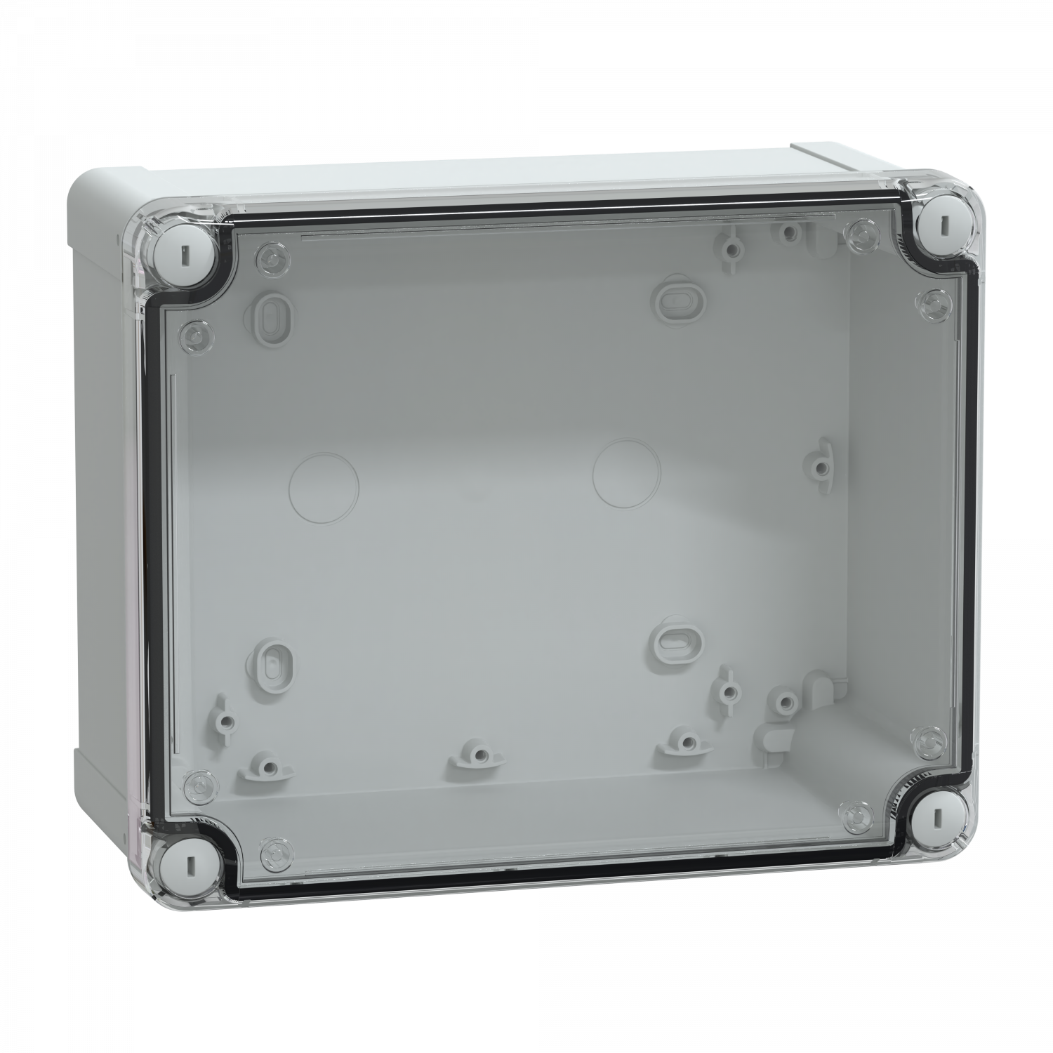 PanelSeT - boîte industrielle - Couvercle haut transparent - 241x192x105mm - PC