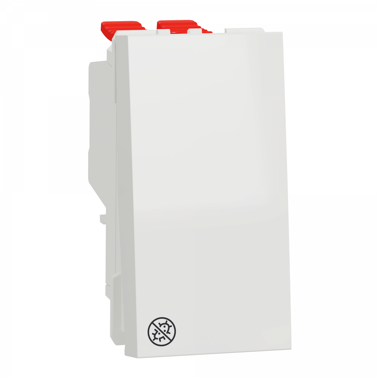 Unica - permutateur - 10A - 250Vca - 1 mod - Blanc antibactérien - méca seul