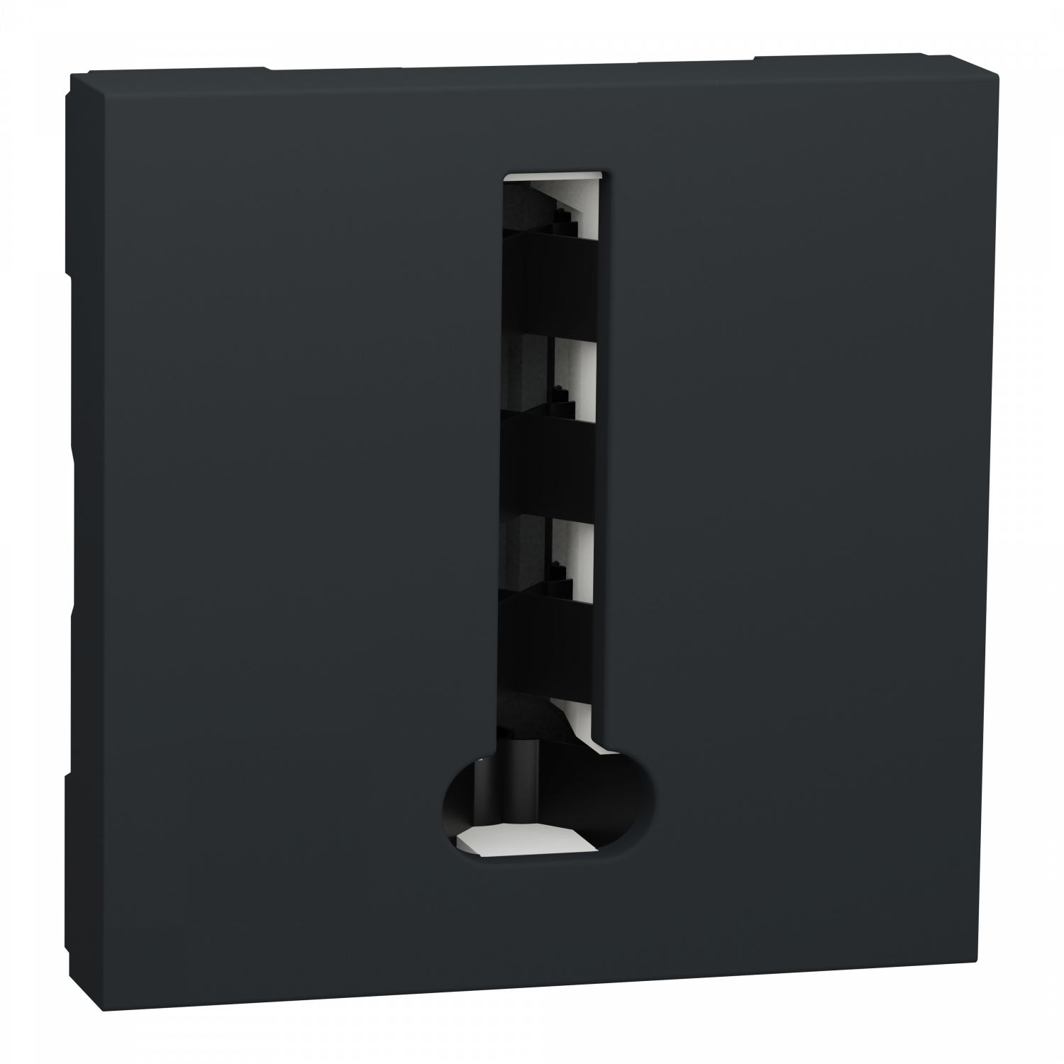 Unica - conjoncteur téléphone en T - 8 contacts - Anthracite - mécanisme seul