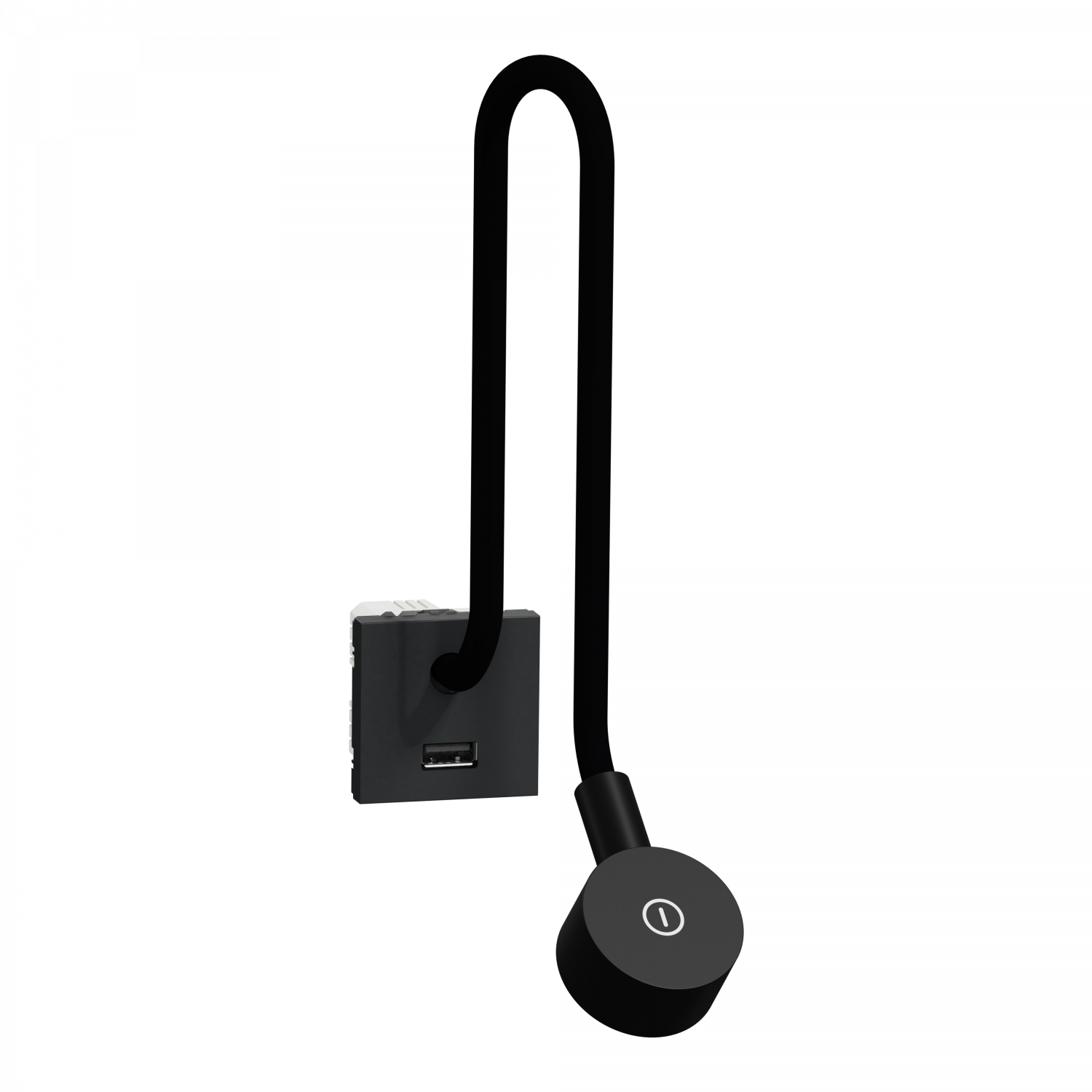 Unica - liseuse - avec chargeur USB A - 2,1A - 2 mod - Anthracite