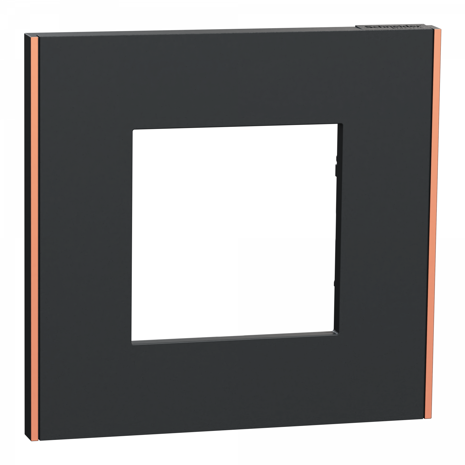 Unica Déco Subtile - Plaque de finition - Anthracite liseré cuivre - 1P