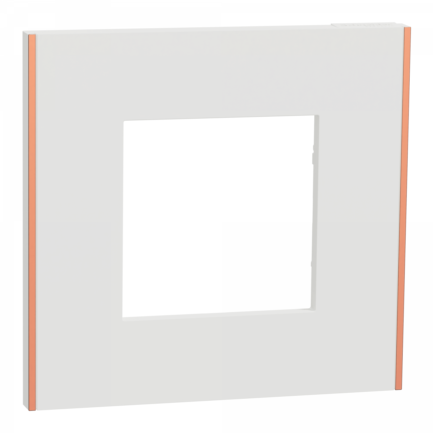 Unica Déco Subtile - Plaque de finition - Blanc liseré cuivre - 1P