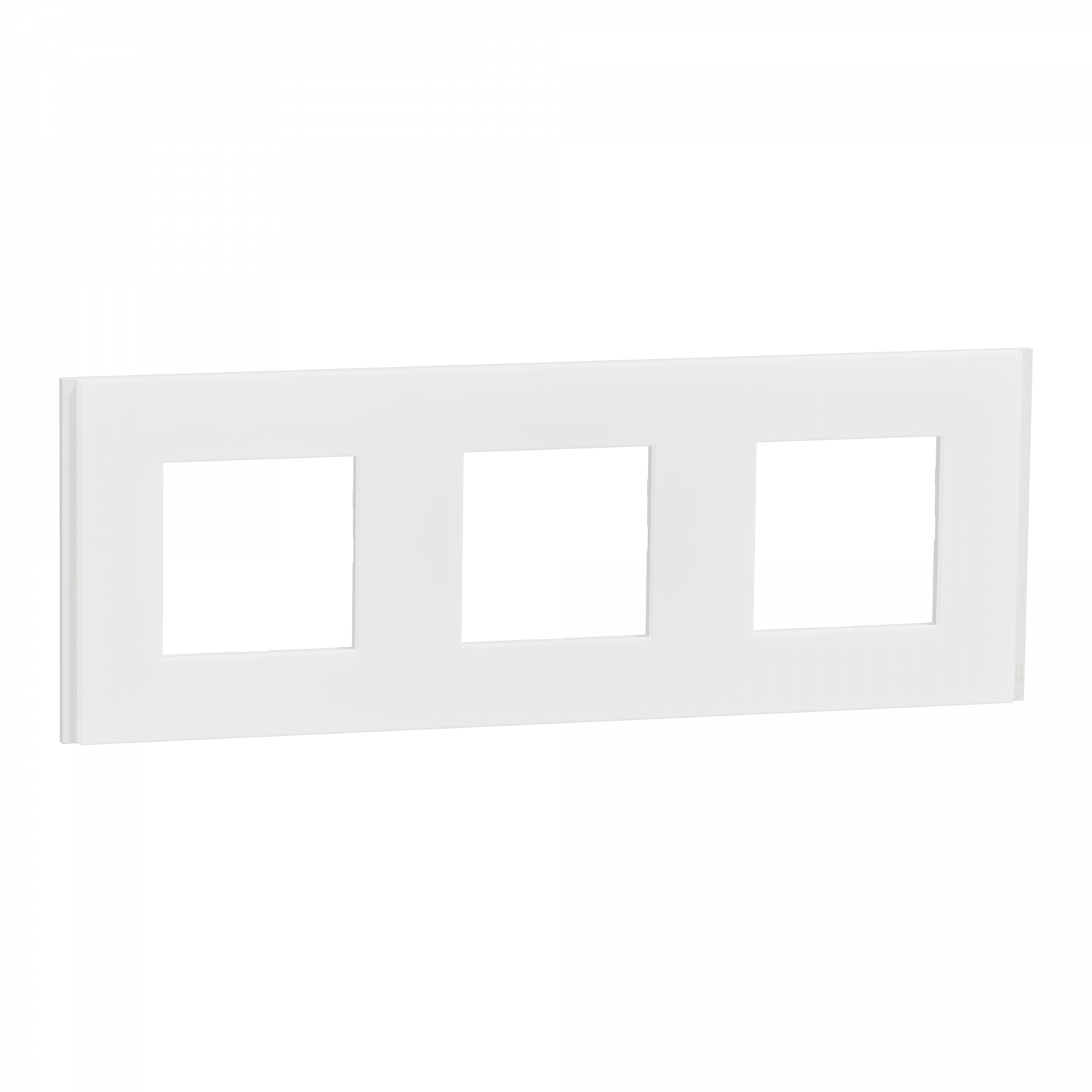 Unica Déco Signature - Plaque de finition - Blanc neige - 3P horiz vert