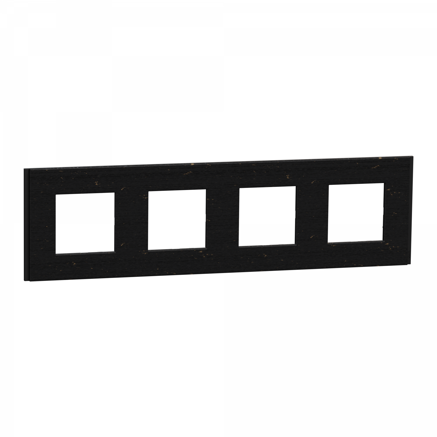 Unica Déco Signature - Plaque finition recyclée - Noir nuancé - 4P horiz vert