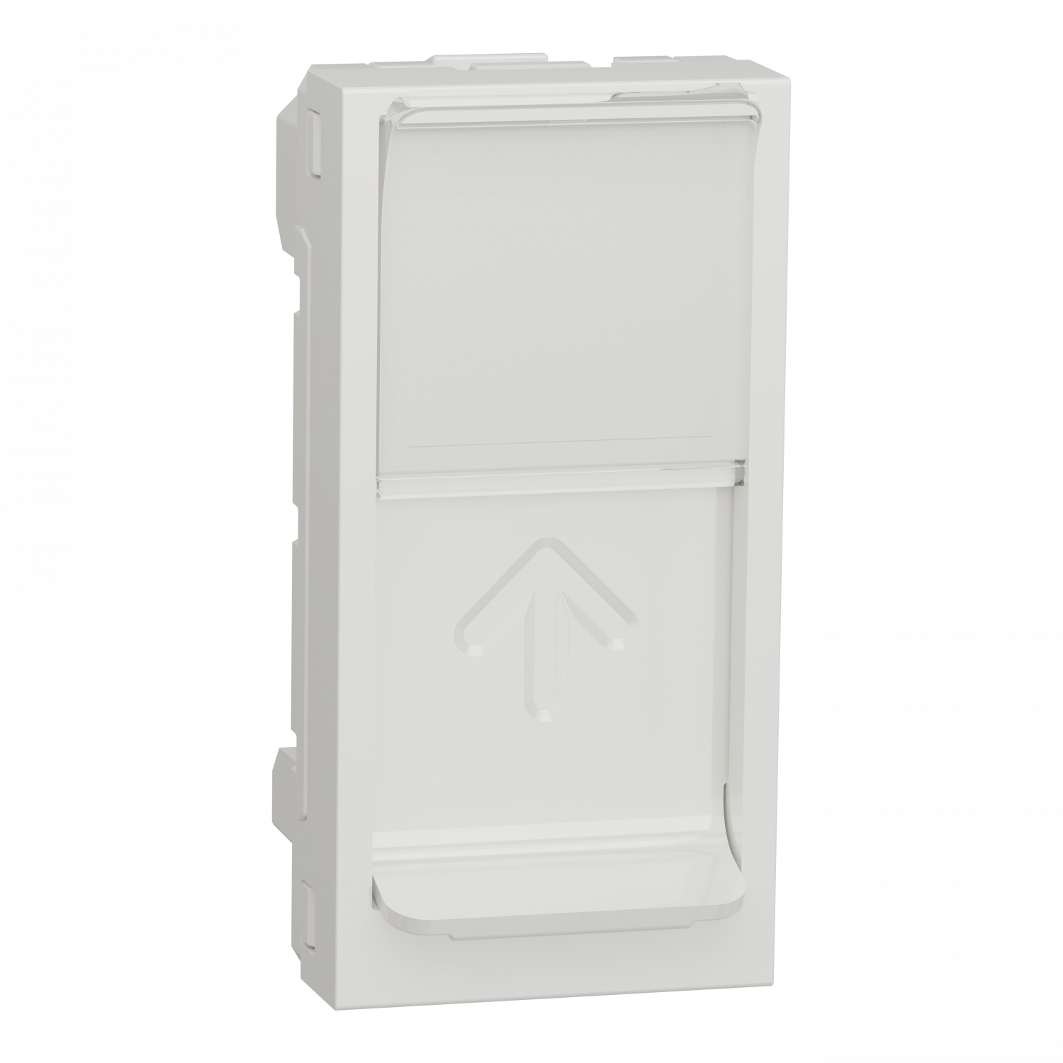 Unica - prise pour 1 RJ45 S-One - 1 mod - Blanc - méca seul