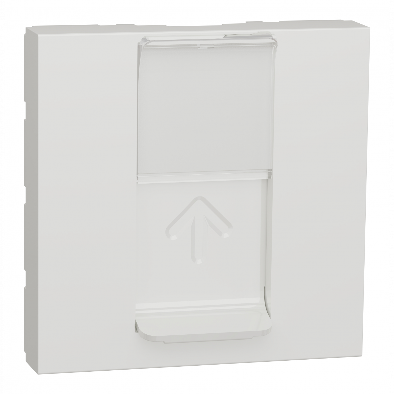 Unica - prise pour 1 RJ45 S-One - 2 mod - Blanc - méca seul