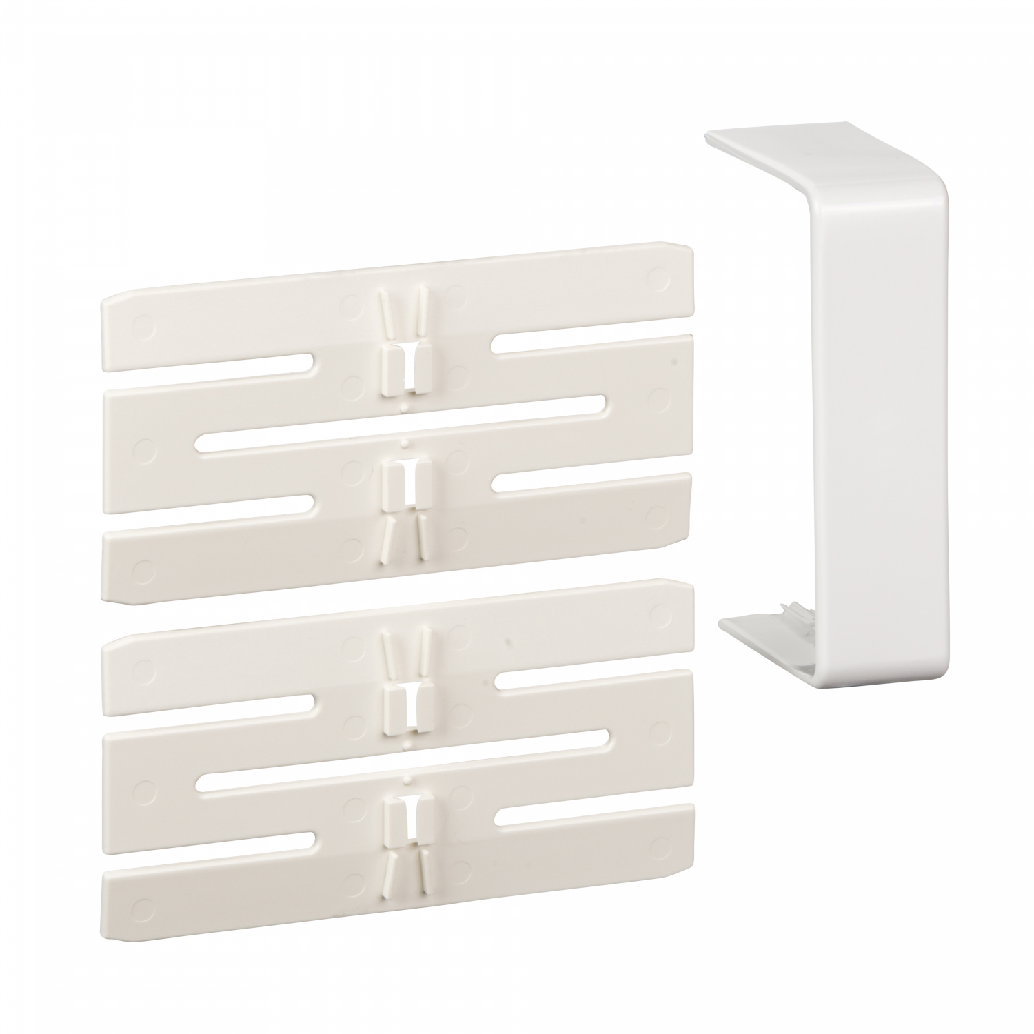 OptiLine 45 goulotte pvc blanc polaire 75 x 55 mm - joint de fond