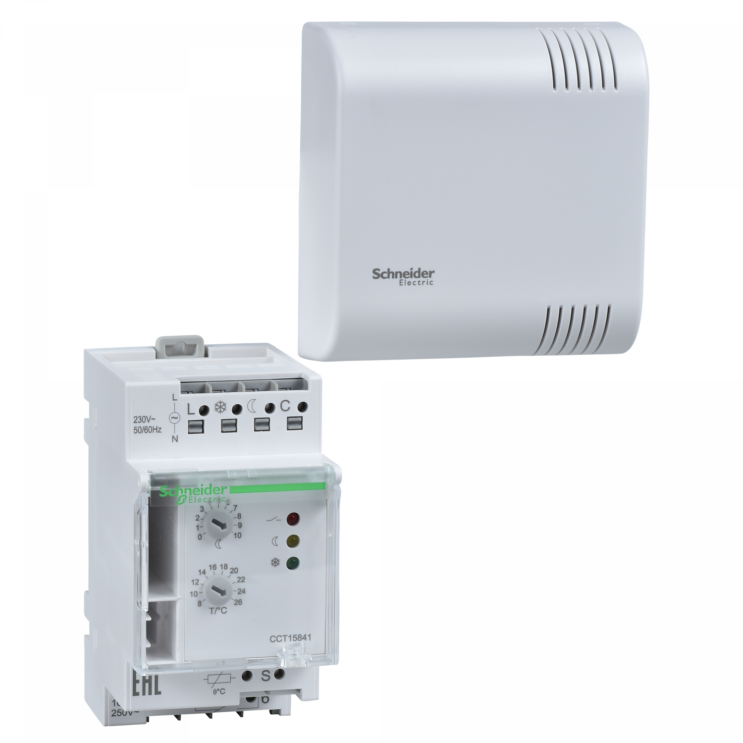 Acti9 TH4 - thermostat modulaire - 1 zone - 8°C..26°C