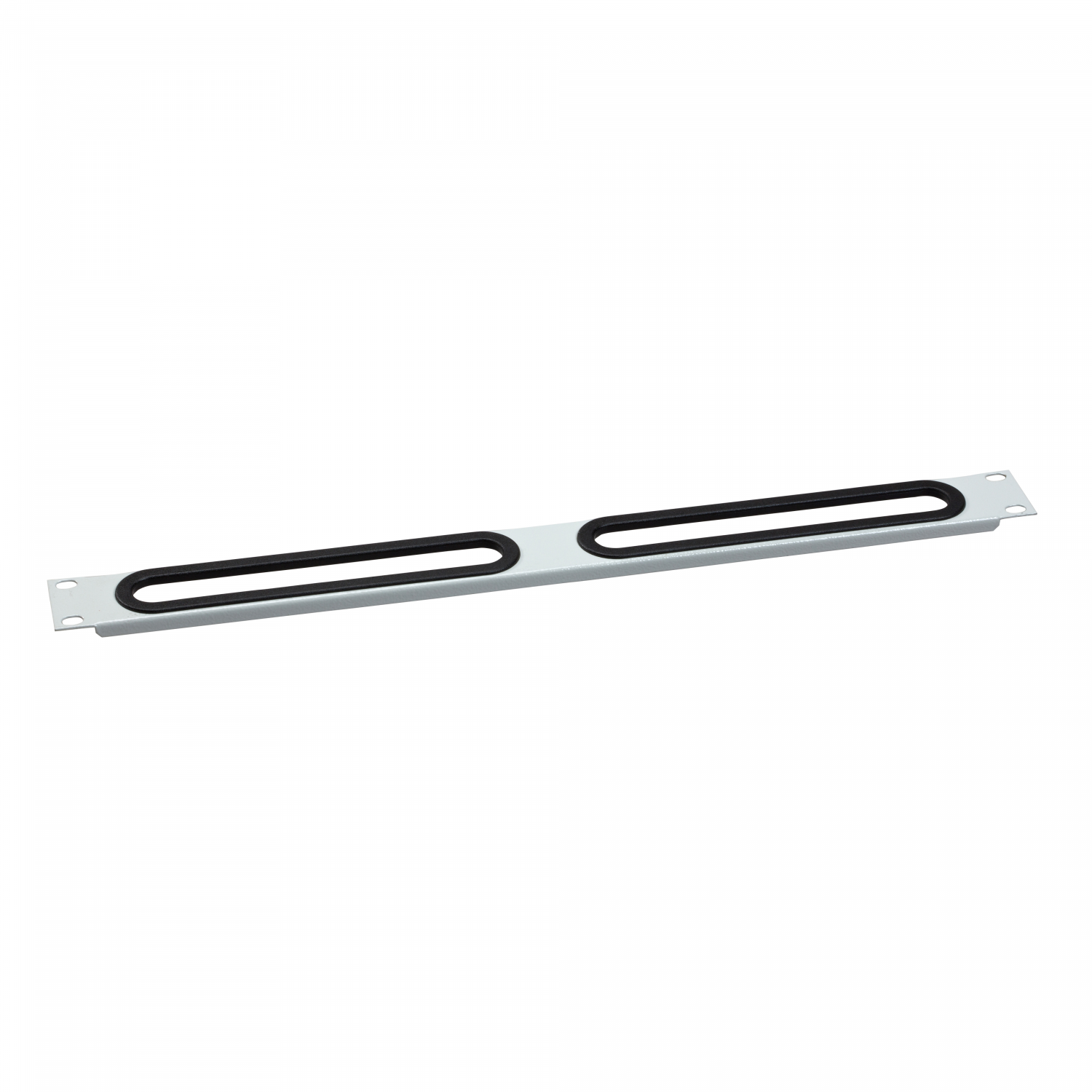 Actassi - plastron passe-câbles 19P - 1U - RAL 7035