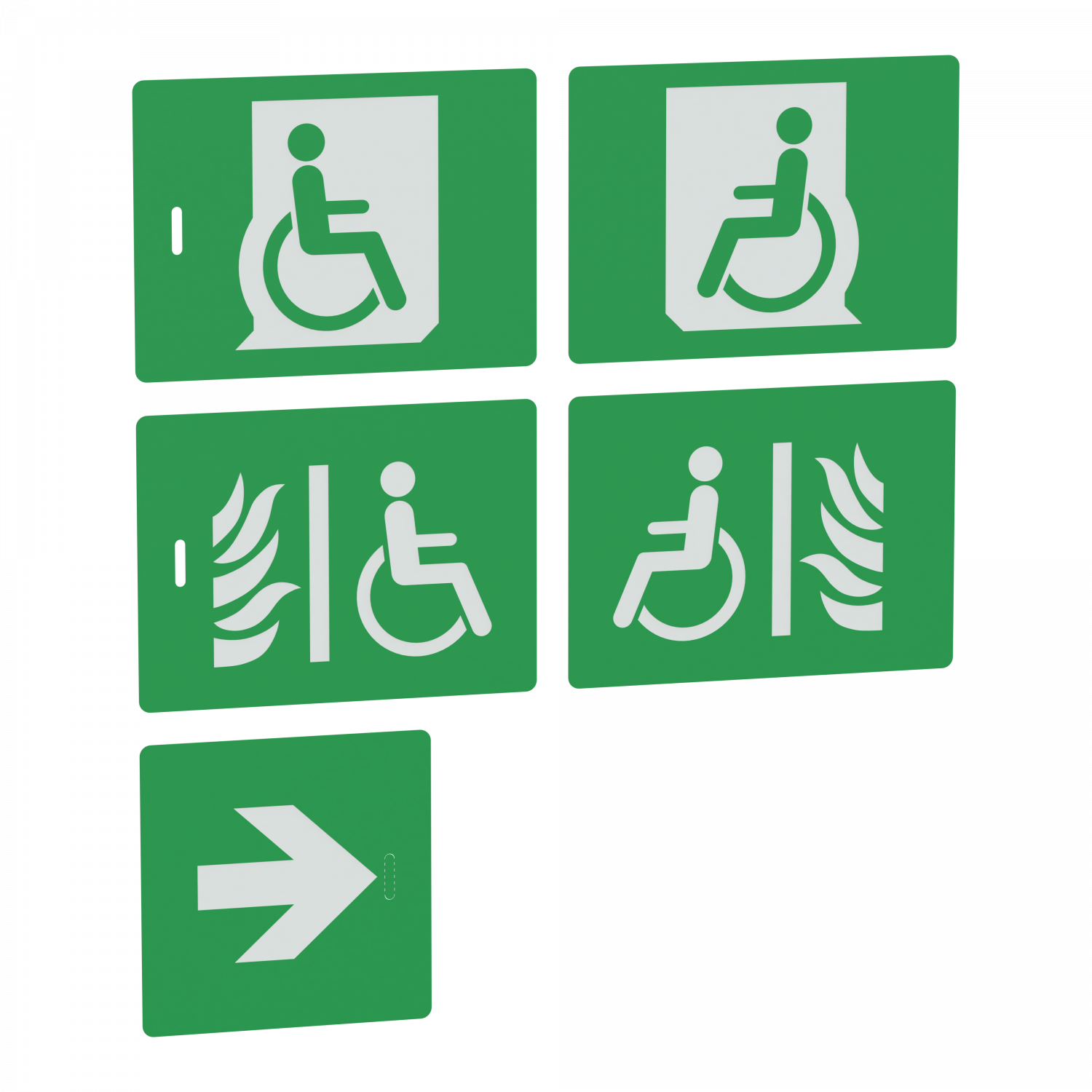 Exiway - étiquettes repositionnables de rechange DBR - Light link