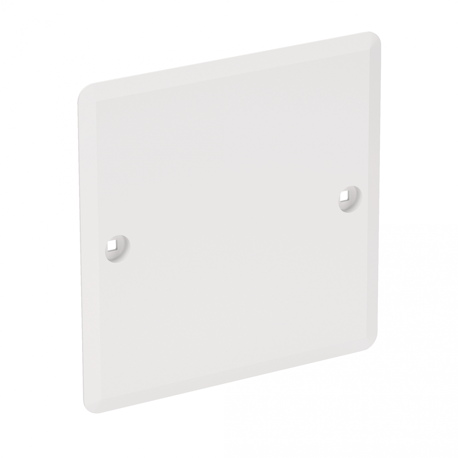 Multifix - couvercle pour boîte d’encastrement - 100x100x4mm - carré - blanc