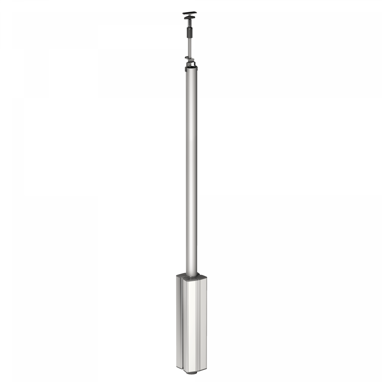 OptiLine 45, colonne fixe à vérin aluminium 4 faces de 3,1 à 3,5 m