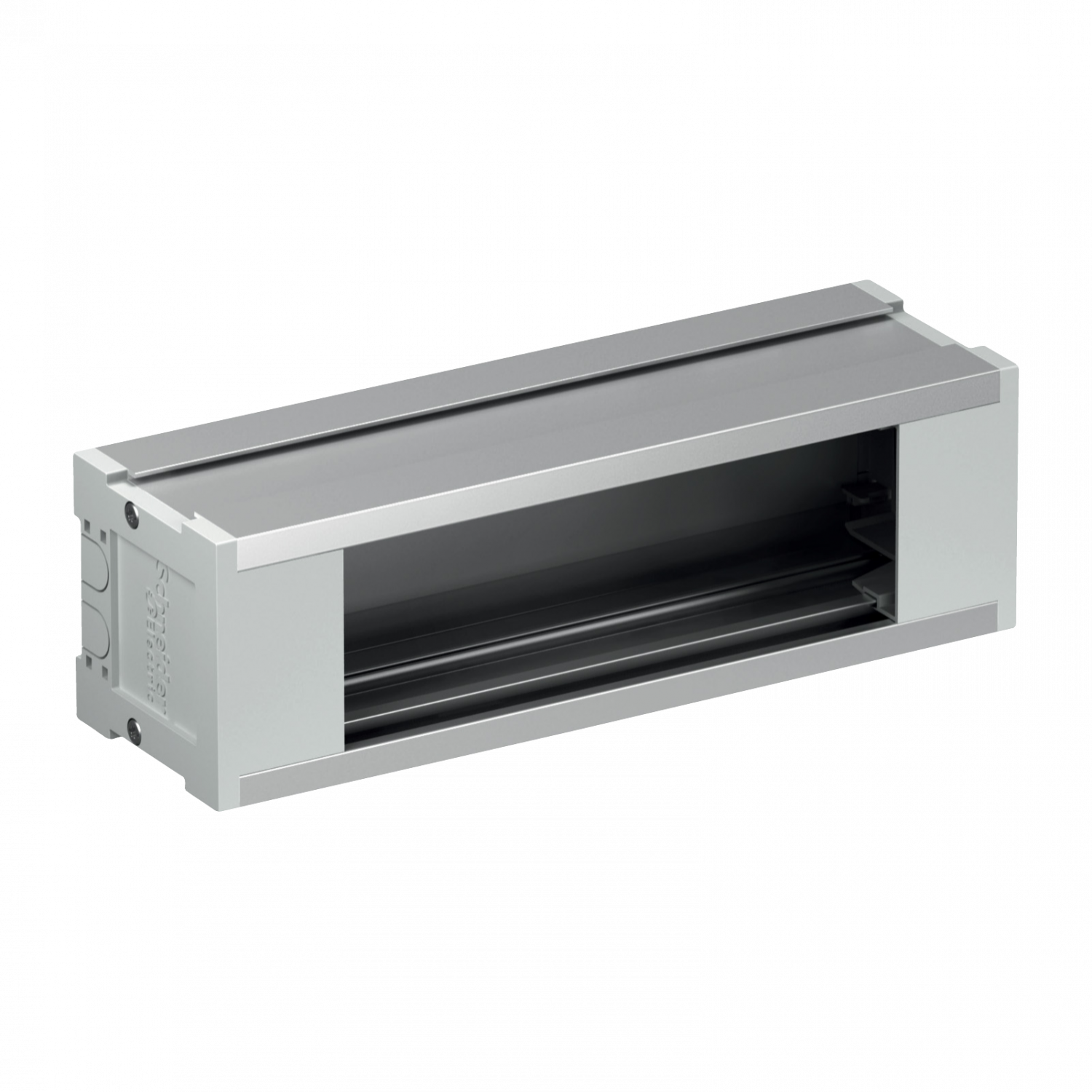 OptiLine 45 - boitier vide de prises de base - 3 modules - aluminium - L= 195mm