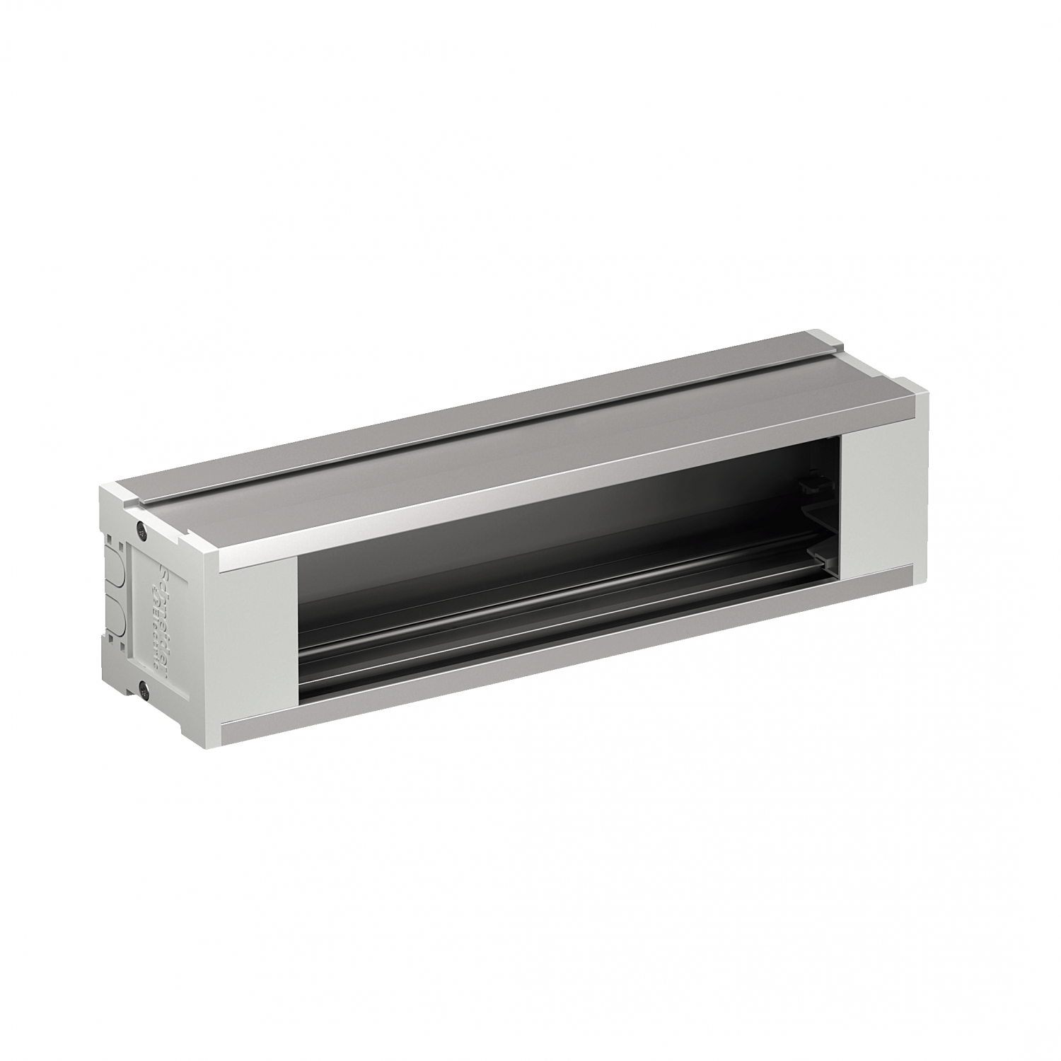 OptiLine 45 - boitier vide de prises de base - 4 modules - aluminium - L= 240mm