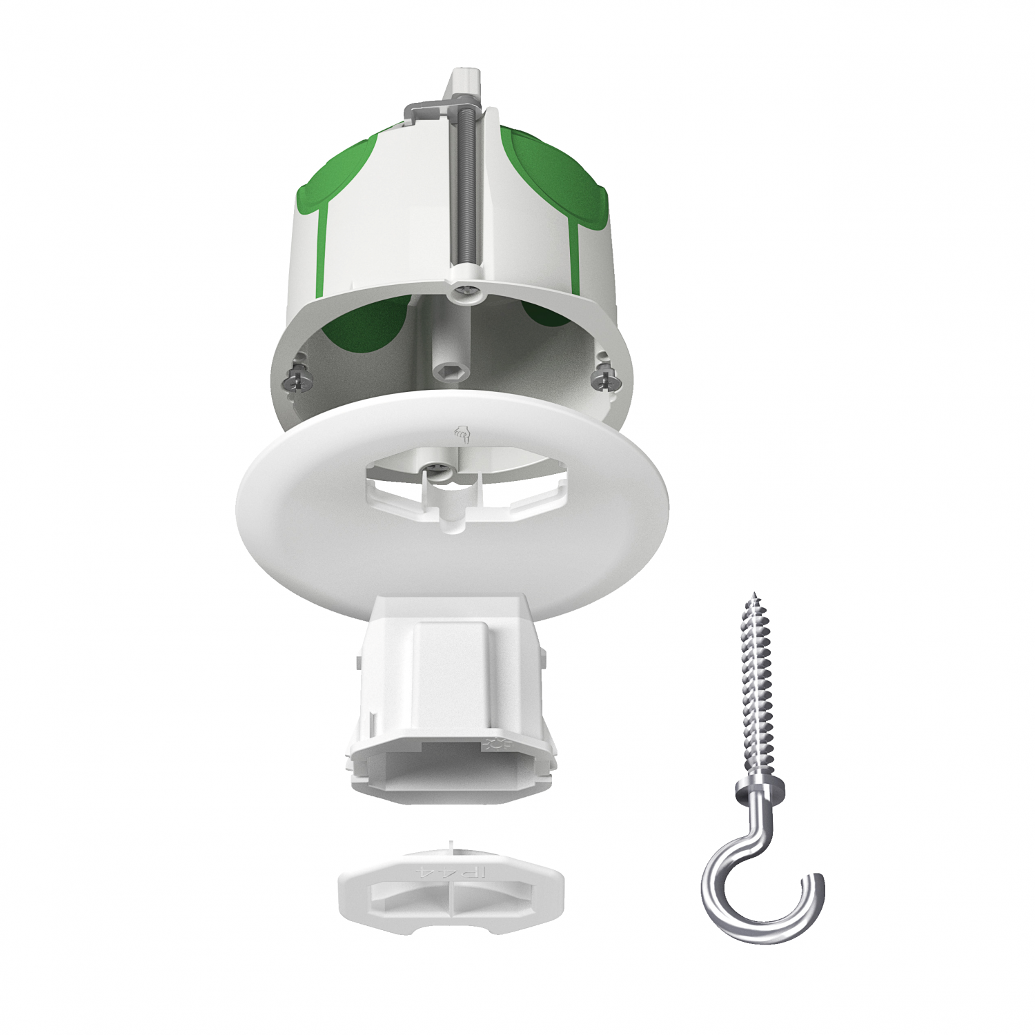 Multifix Air DCL - boîte centre couv. non affleurant, connect, piton