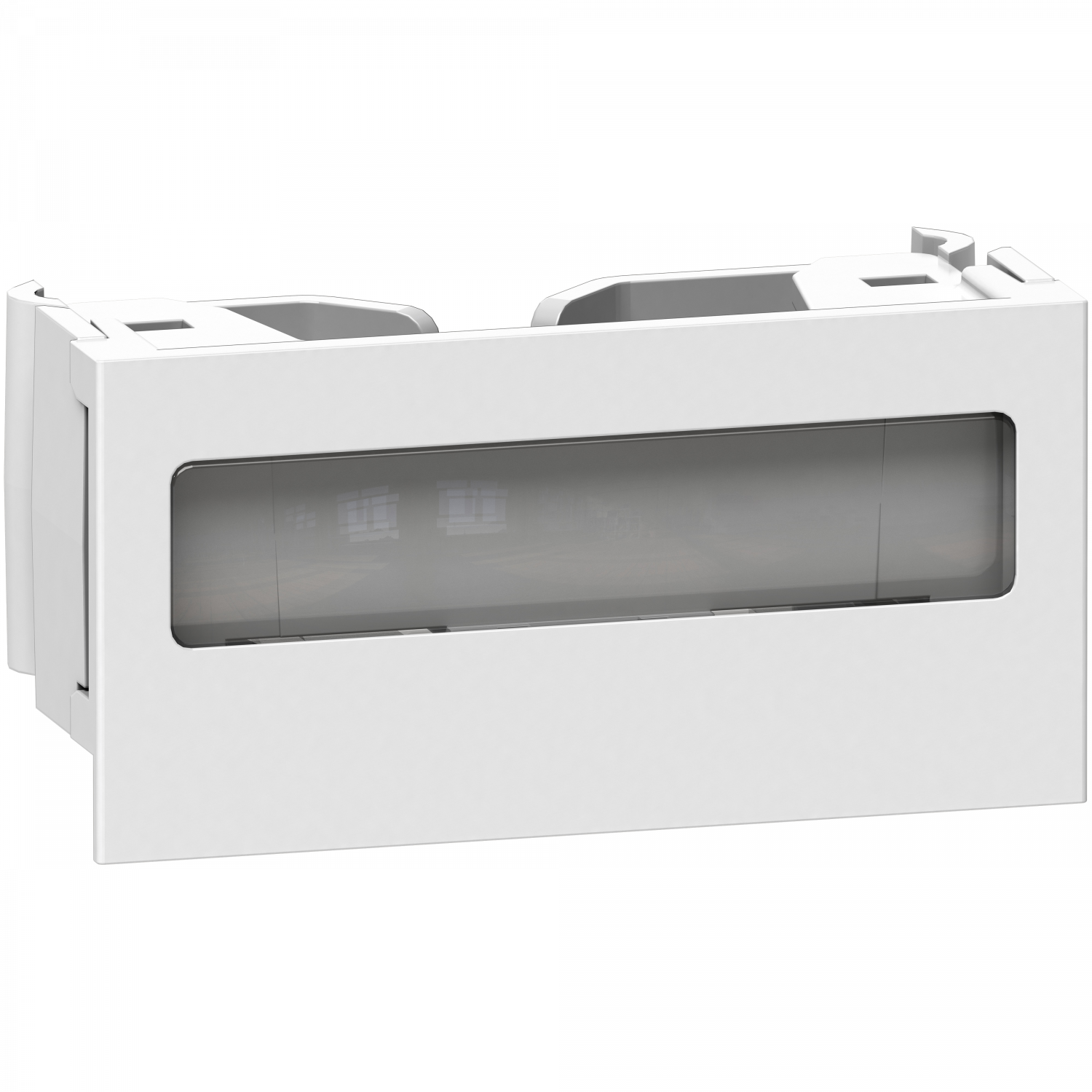 OptiLine 45 - clip de verrouillage pour goulotte - porte etiquette - blc polaire