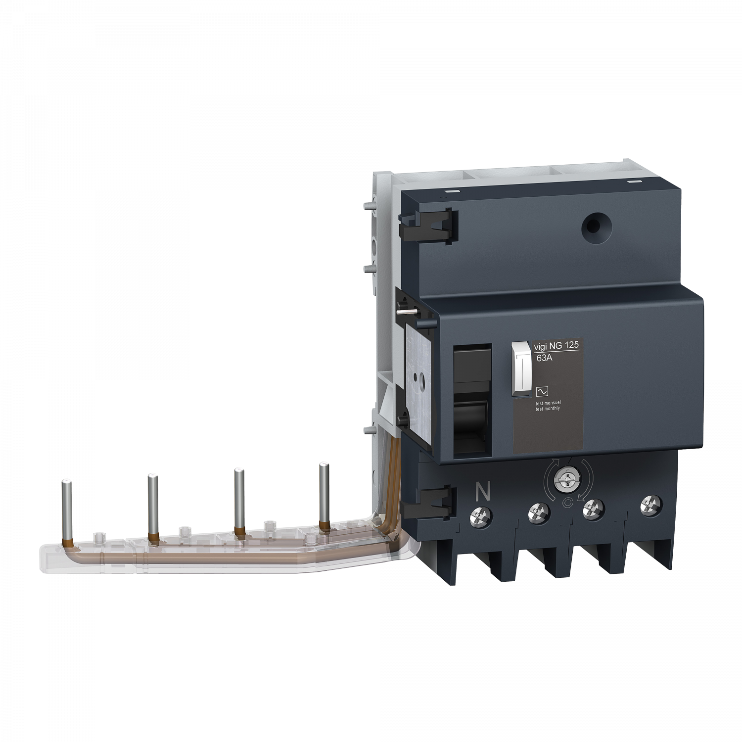 Acti9 Vigi NG125 - Bloc diff. 230Vca à 400Vca - 4P - 63A - 300mA - Type A