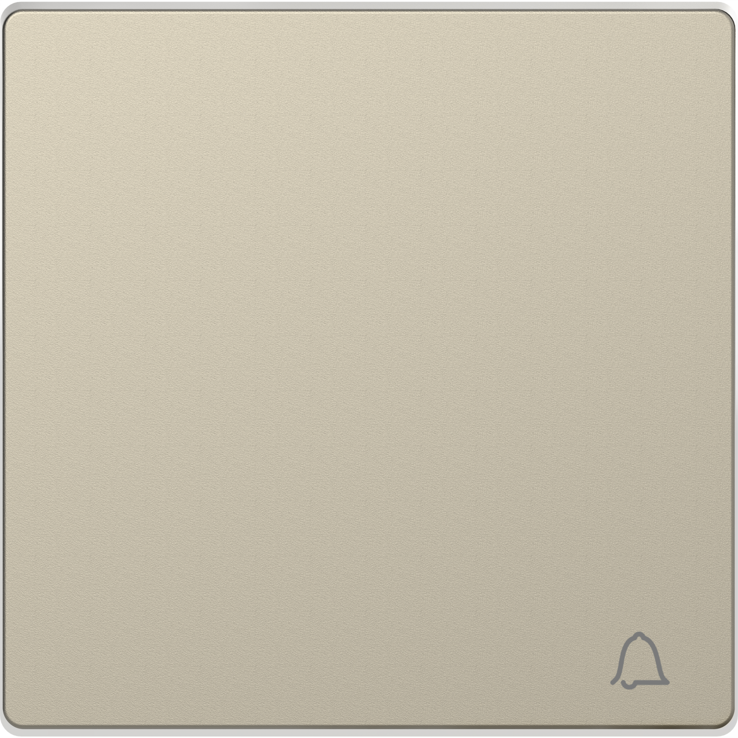 D-Life - enjoliveur pour commande simple avec picto carillon - blanc sable