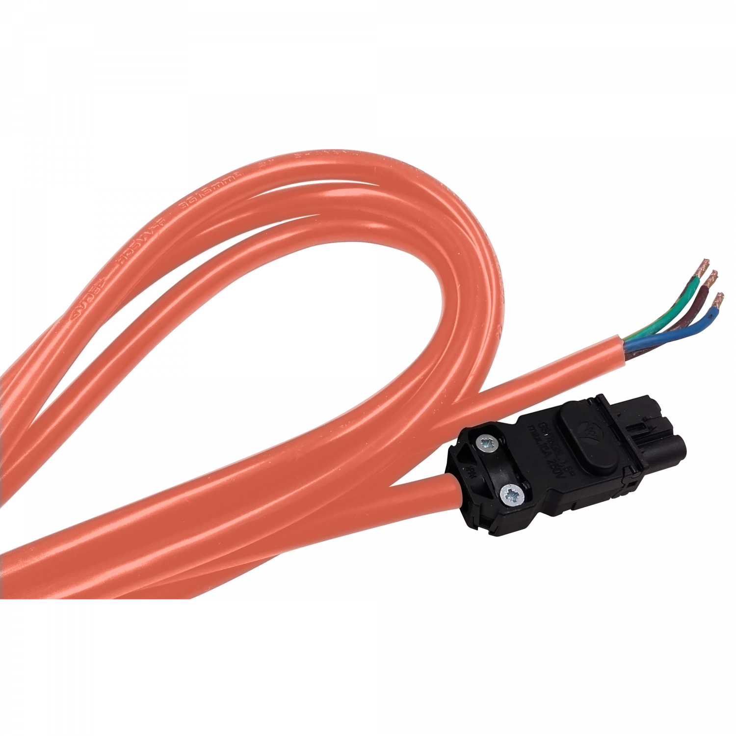 PanelSeT - Cable aliment.lampe - LED - IEC - Orange