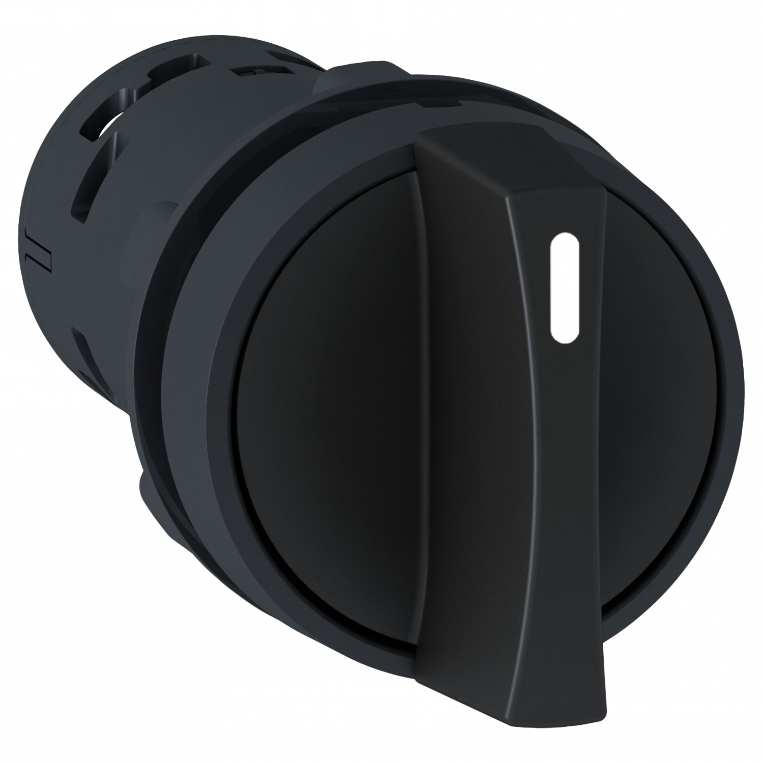 Harmony bouton-tournant - Ø22 - noir - à manette - 2 positions - 1O+1F