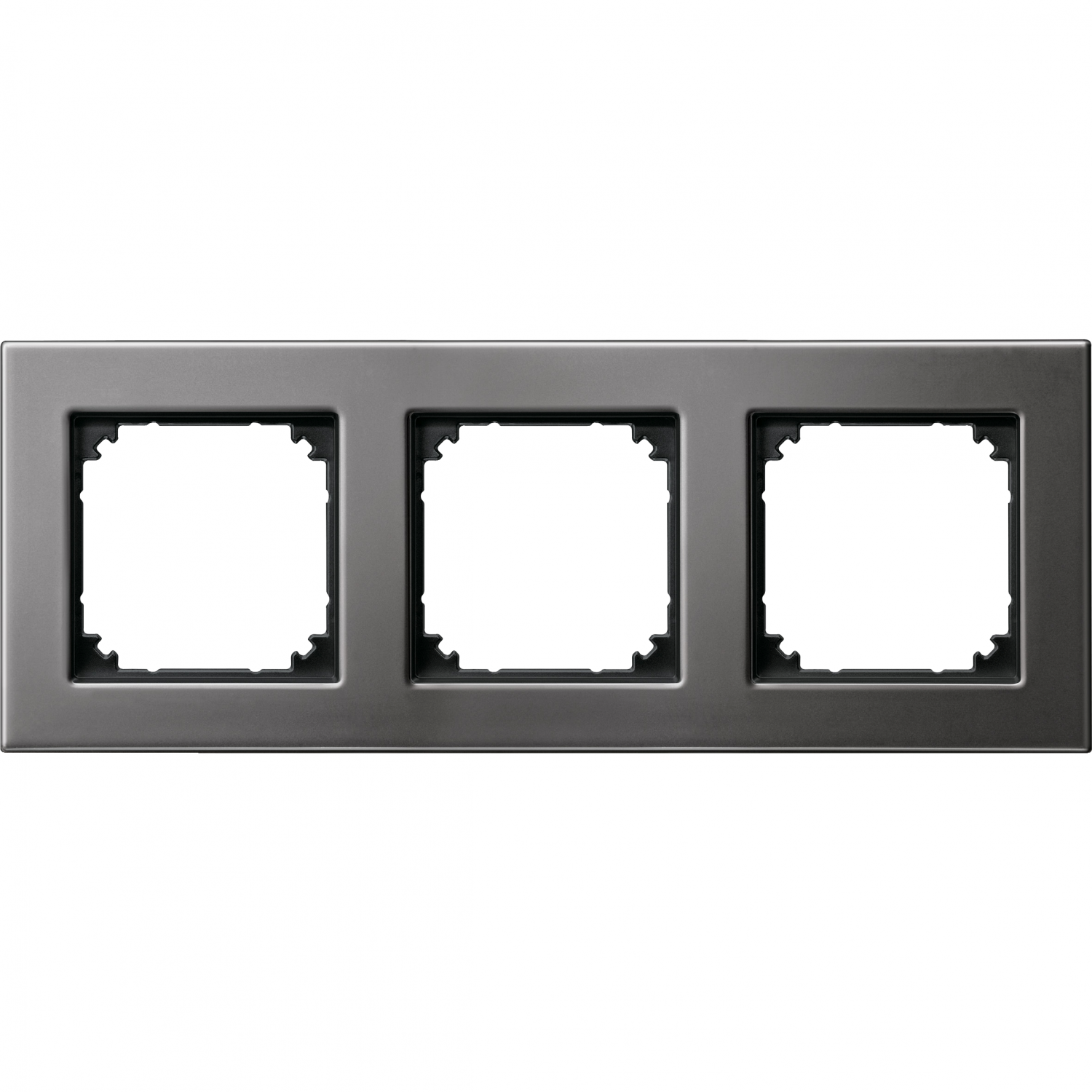 System M - M Elegance - Plaque de finition - 3 postes - graphite