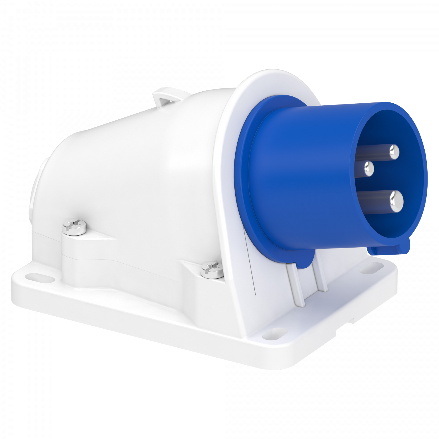 Mureva - socle connecteur incliné -16A - 2P+T - 200-250 V CA - en saillie- IP44