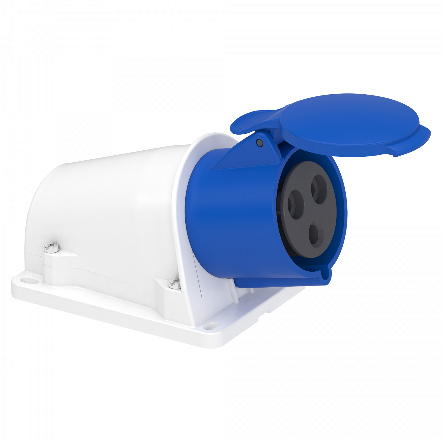 Mureva - socle de prise incliné -32 A - 2P+T - 200-250 V CA - en saillie- IP44