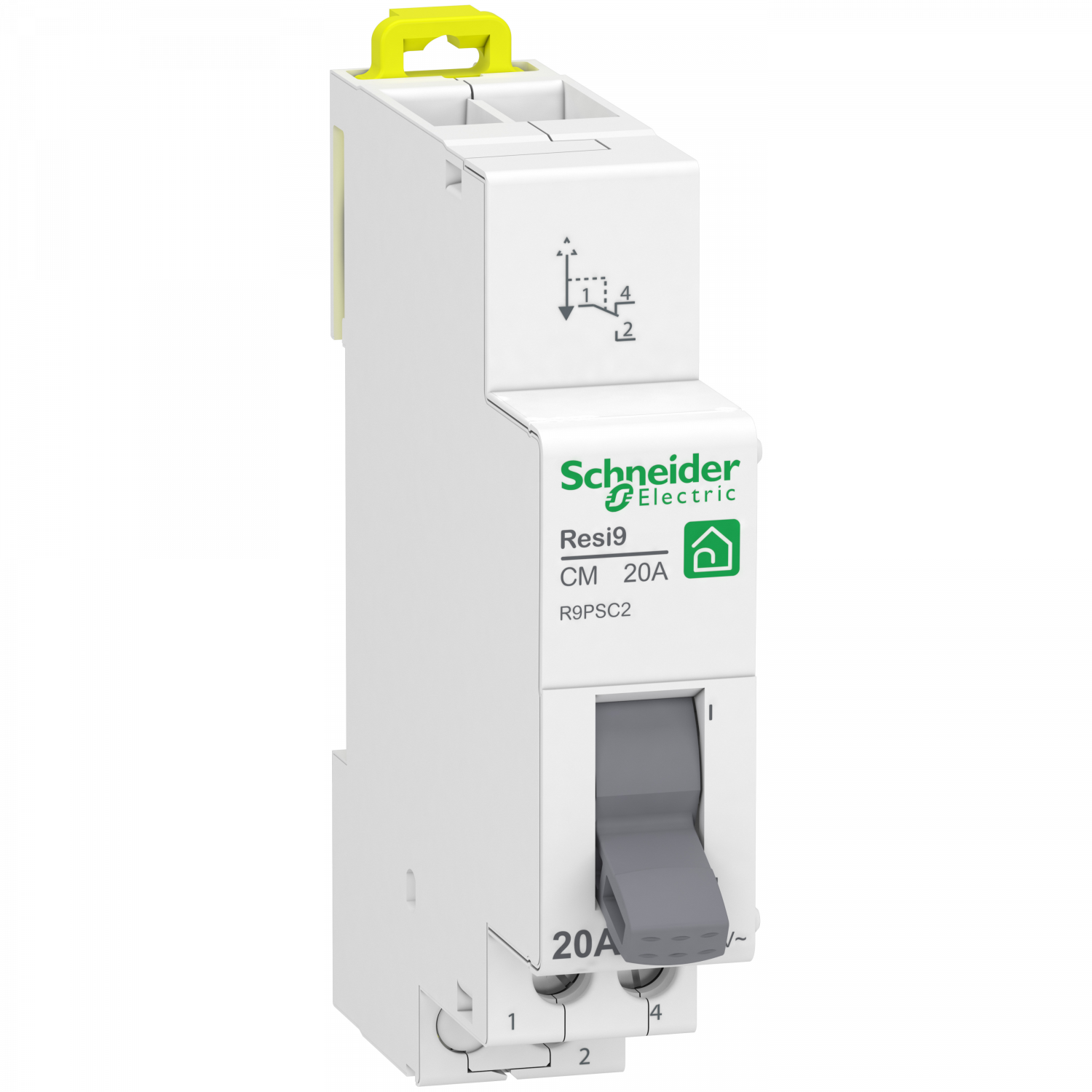 Resi9 - commutateur 2 positions - 1OF - 20A - 250VCA